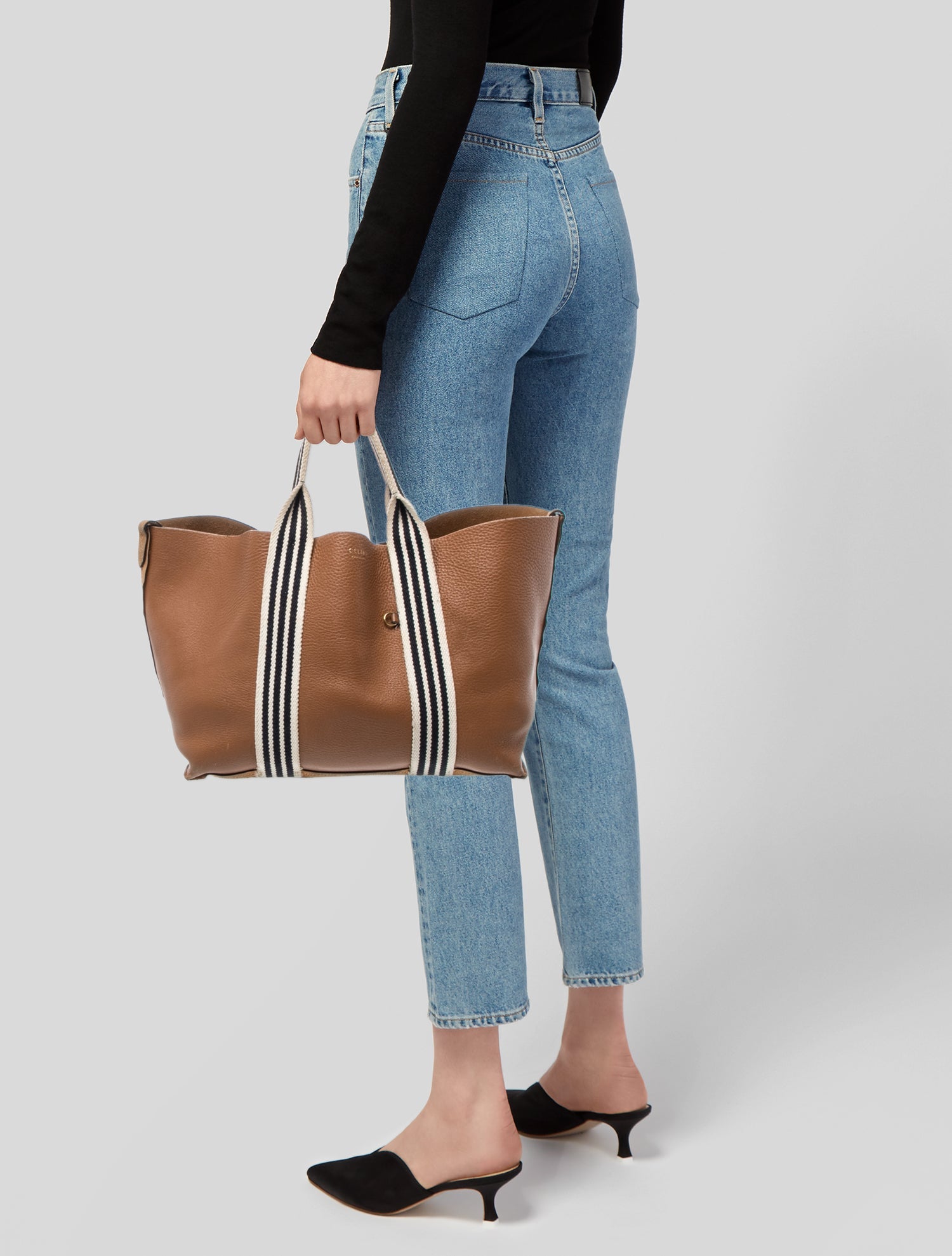 Celine Leather Cabas