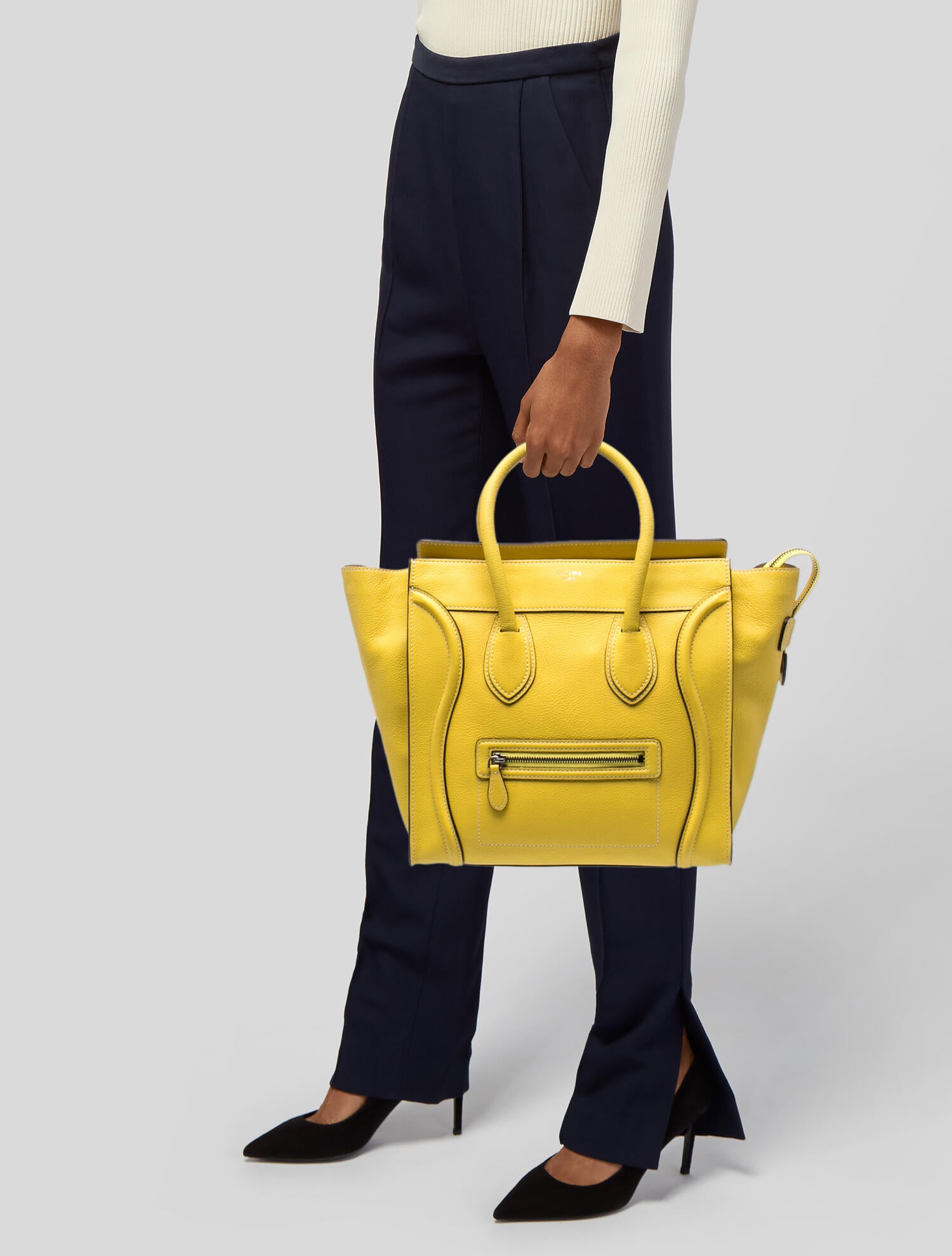 Celine Leather Luggage Mini Vintage