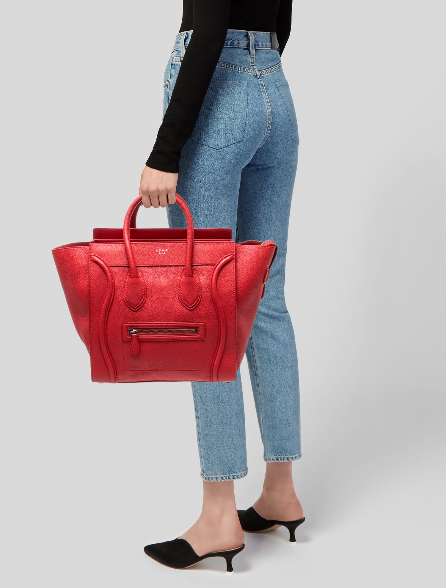 Celine Leather Luggage Mini