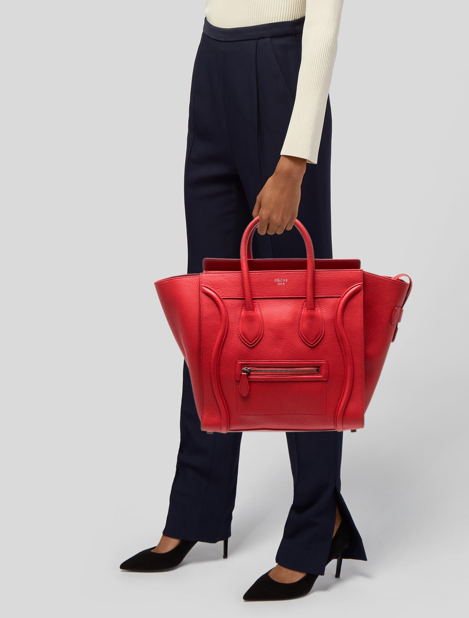 Celine Leather Luggage Mini