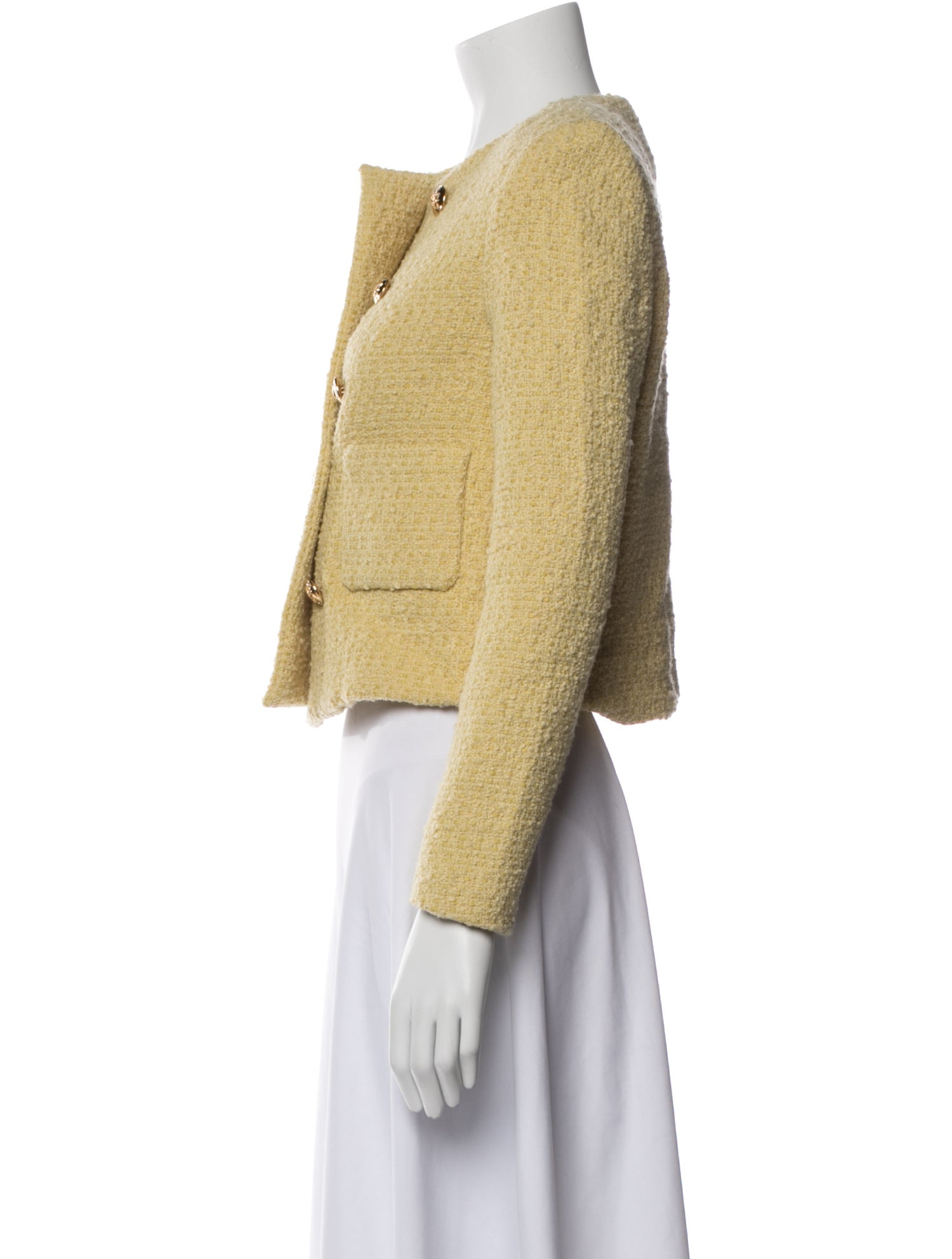 Celine Wool Tweed Pattern Jacket
