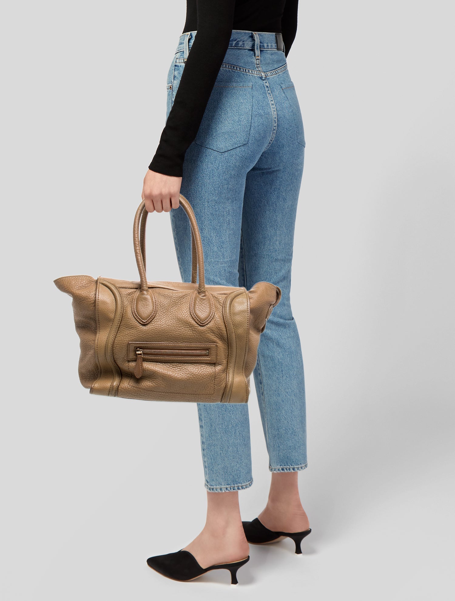 Celine Leather Luggage Micro