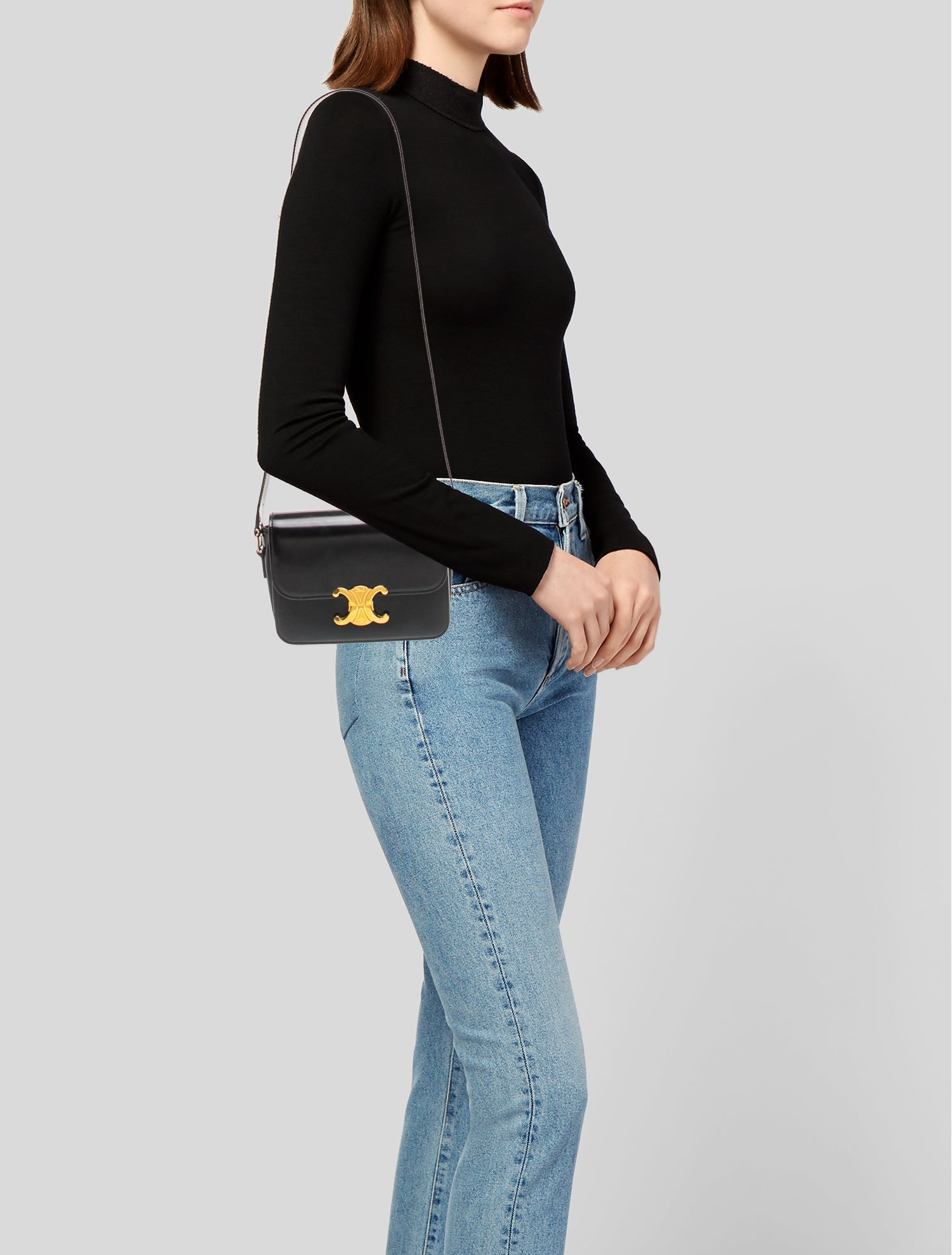 Chanel 2021 Caviar Mini Chain Soul Flap - Black Crossbody Bags