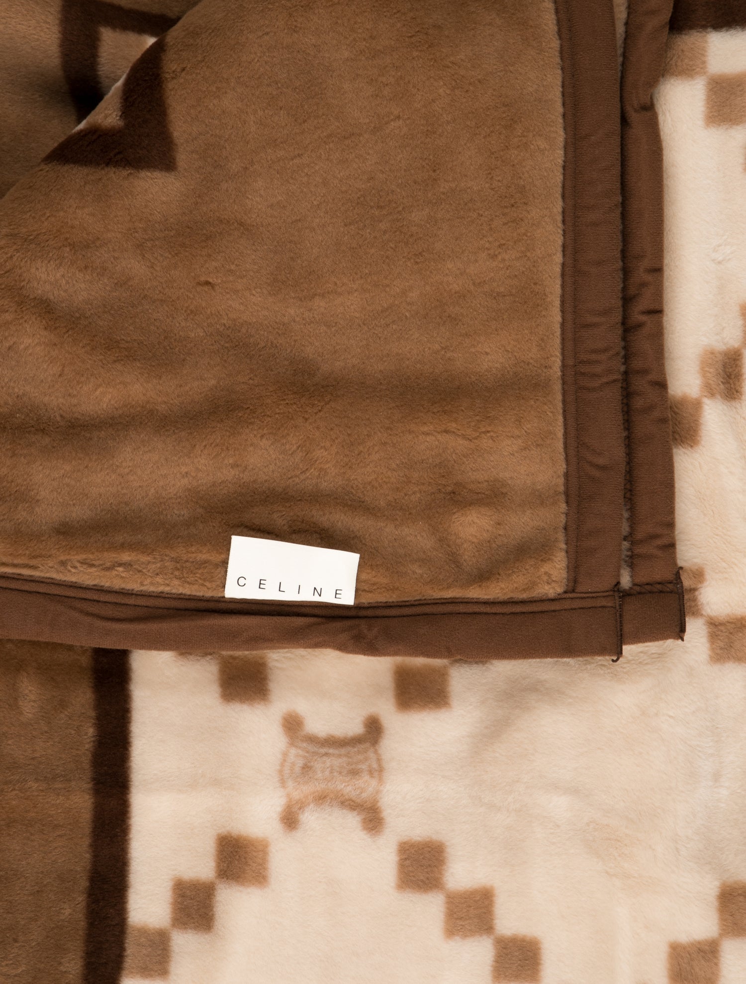 Celine Fleece Triomphe Throw Blanket