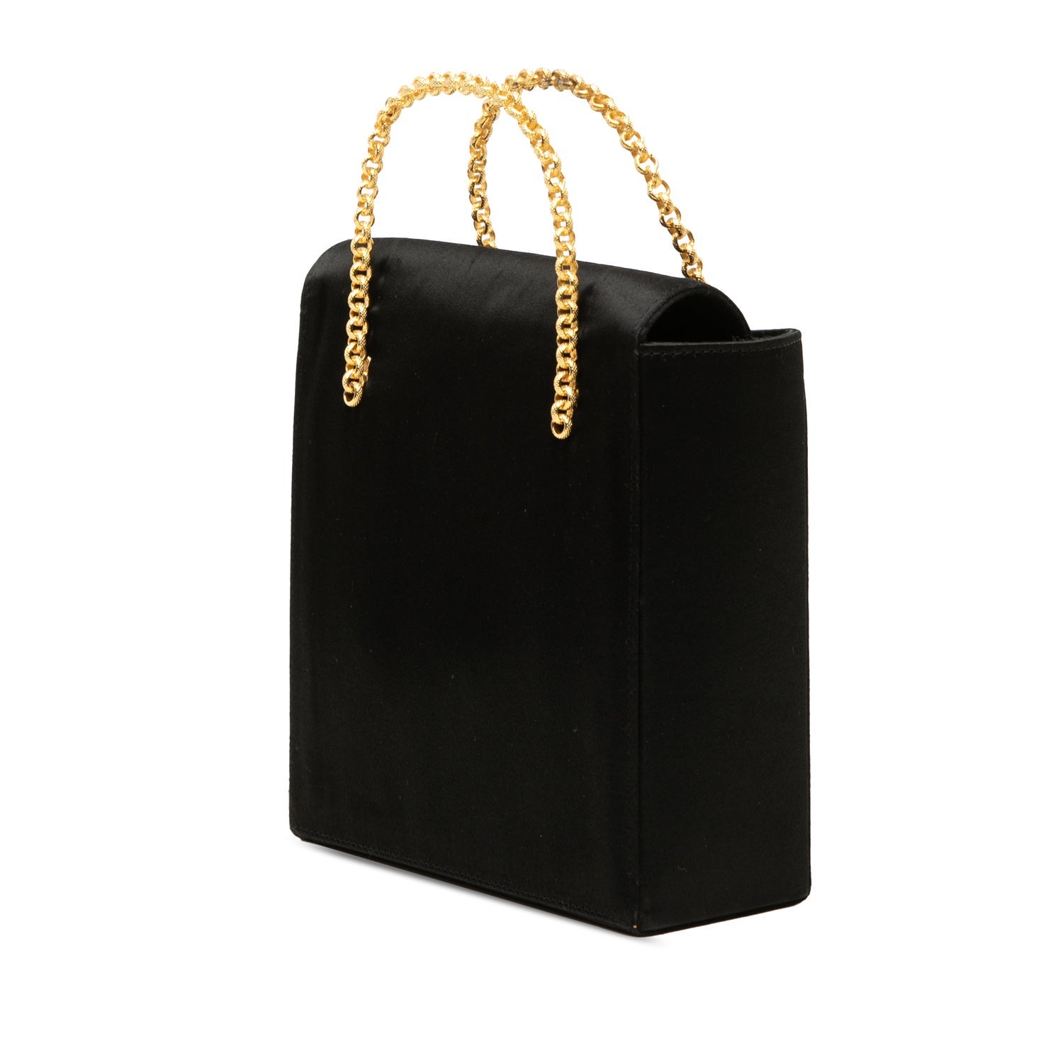 Celine Satin Satin Starball Chain Top Handle Bag