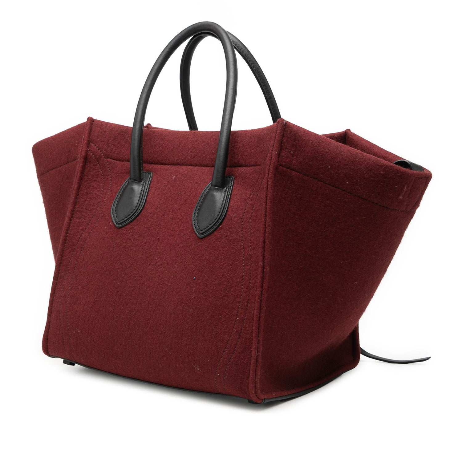 Celine Wool Medium Felt Phantom Luggage Tote