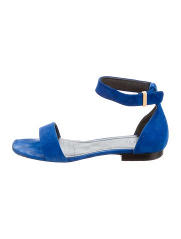 Céline Suede Ankle Strap Sandals