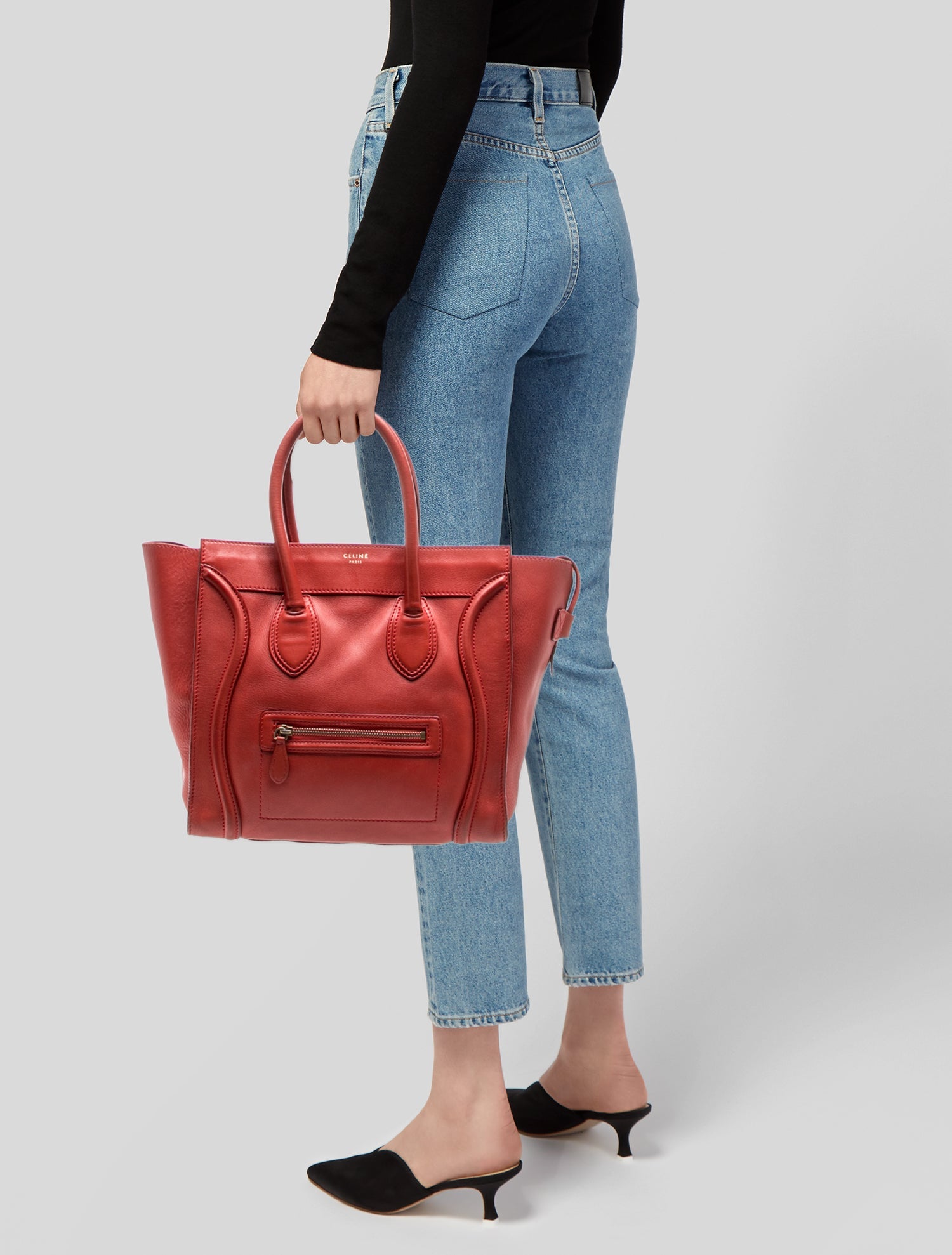 Celine Leather Luggage Mini
