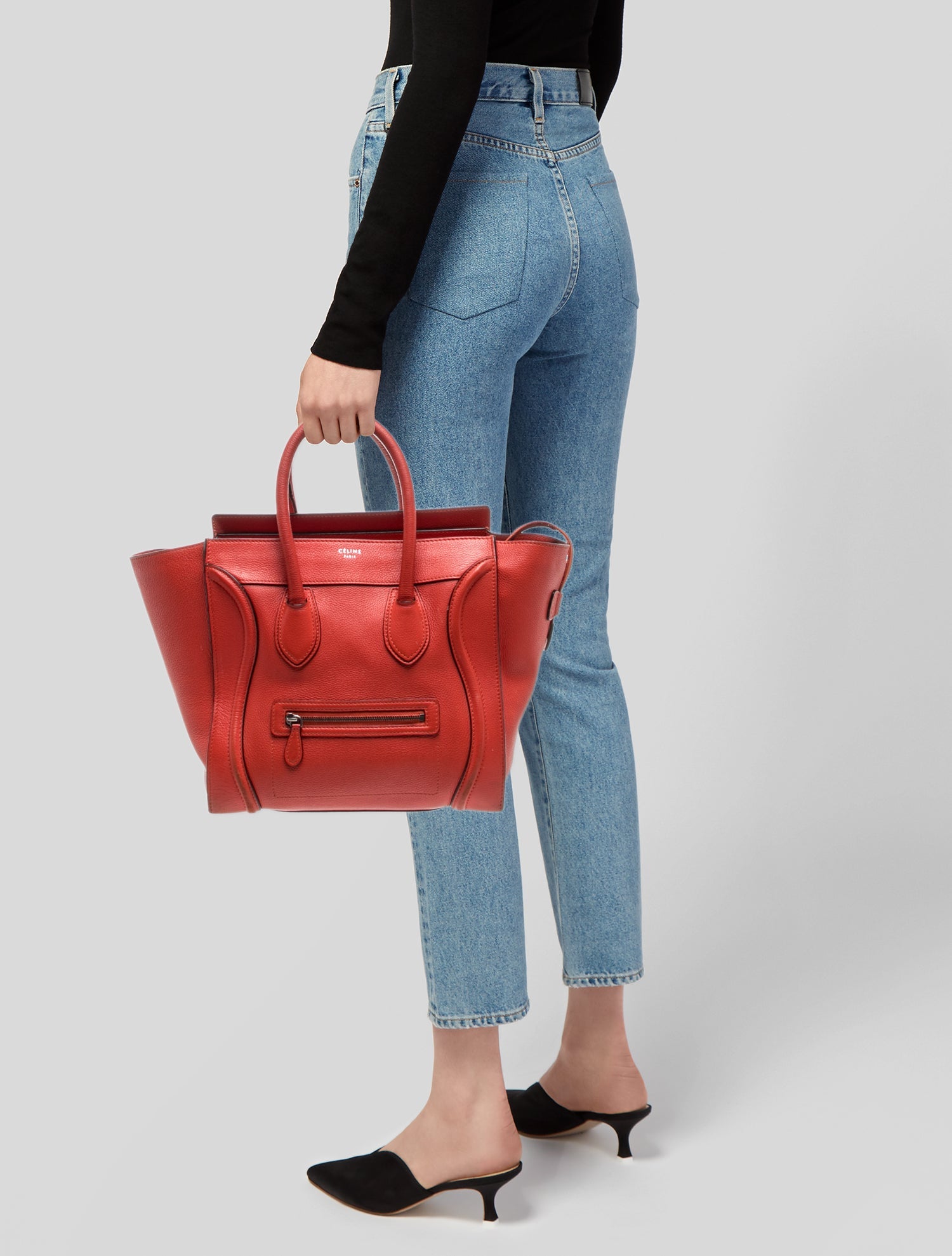 Celine Leather Luggage Mini