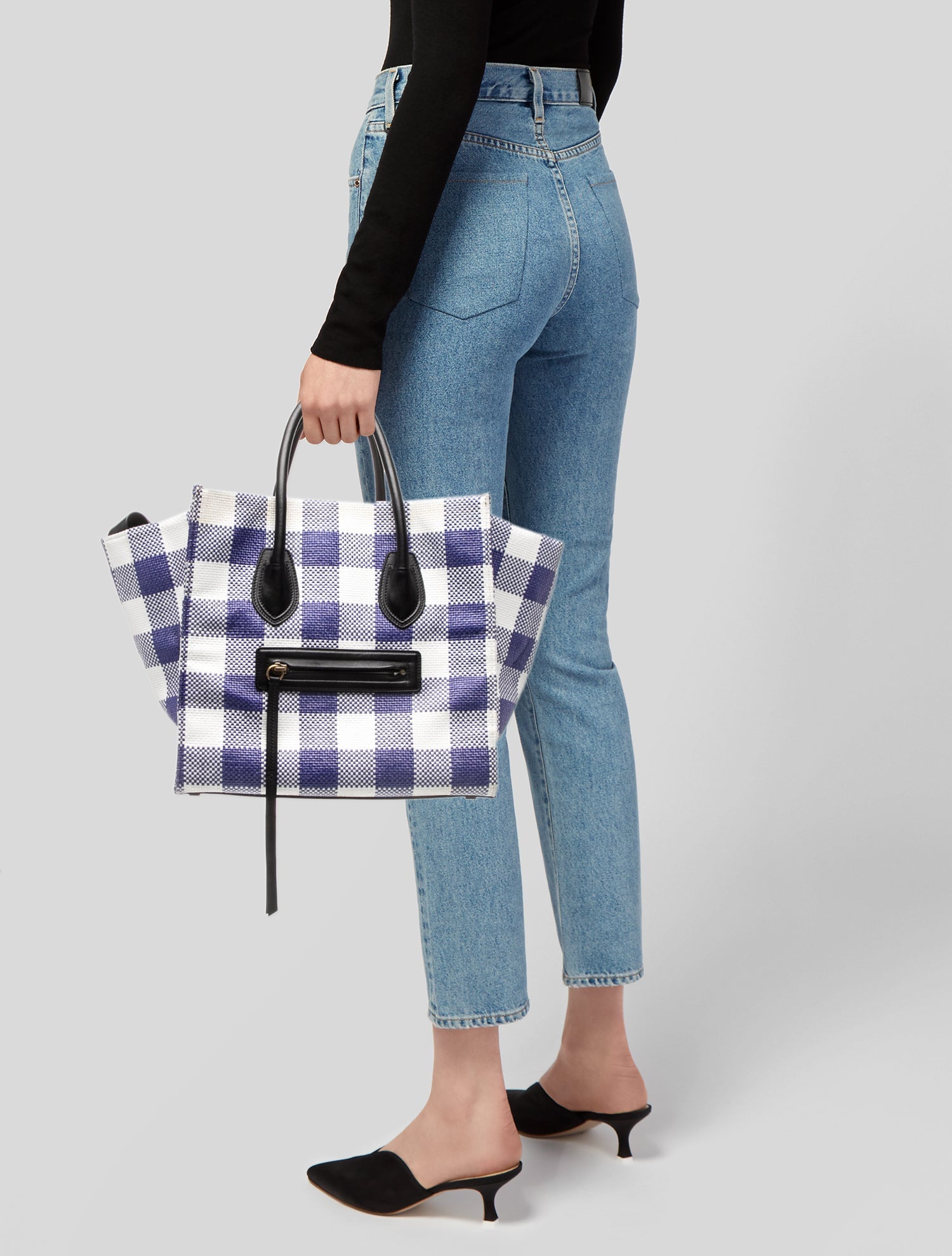 Celine Raffia Luggage Phantom Medium Vintage