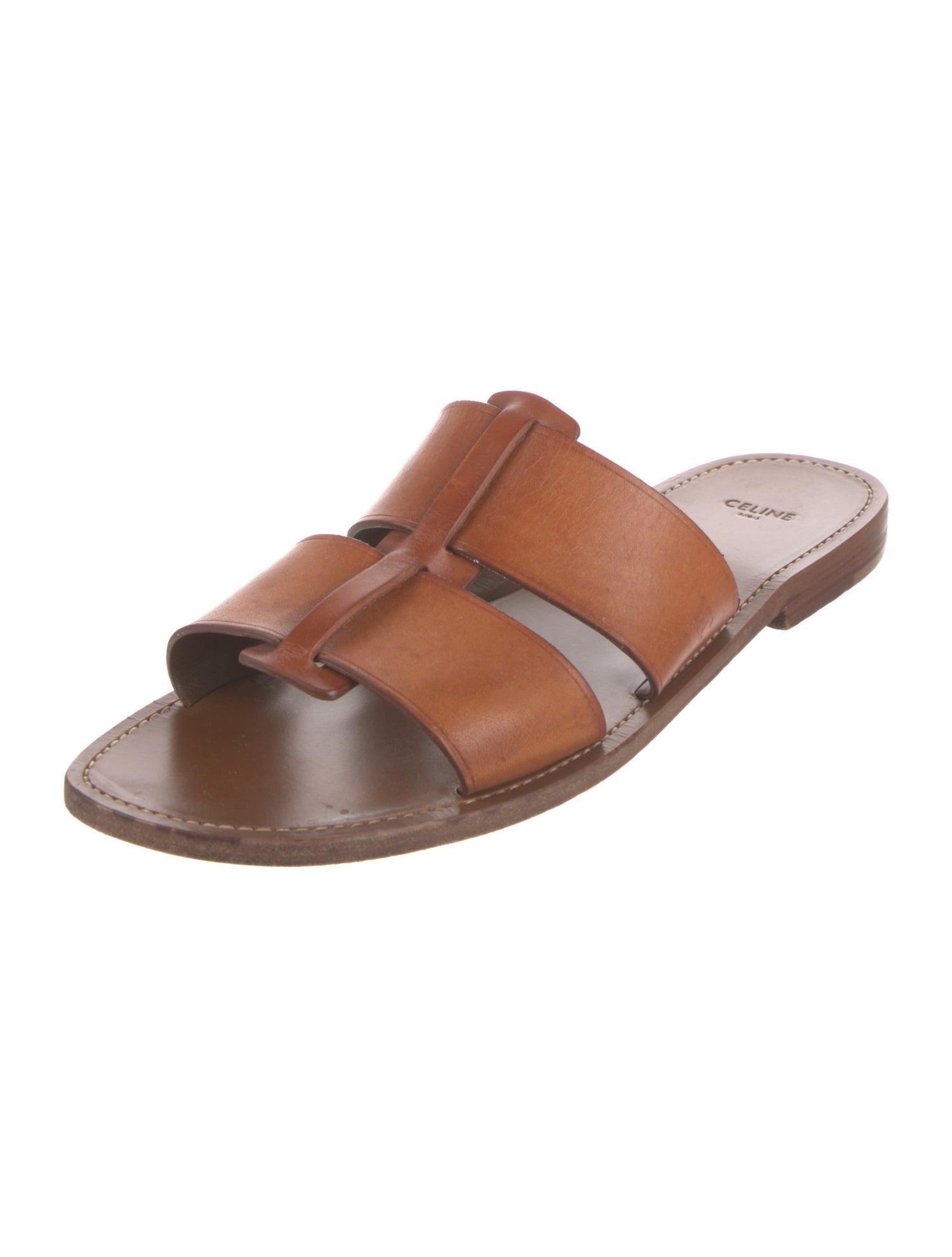 Celine Leather Slippers