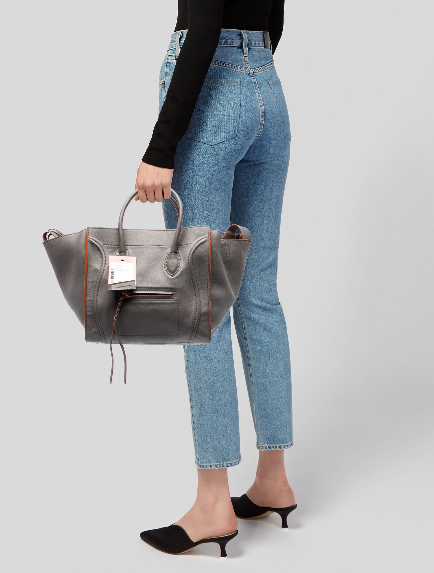 Celine Leather Luggage Phantom Medium