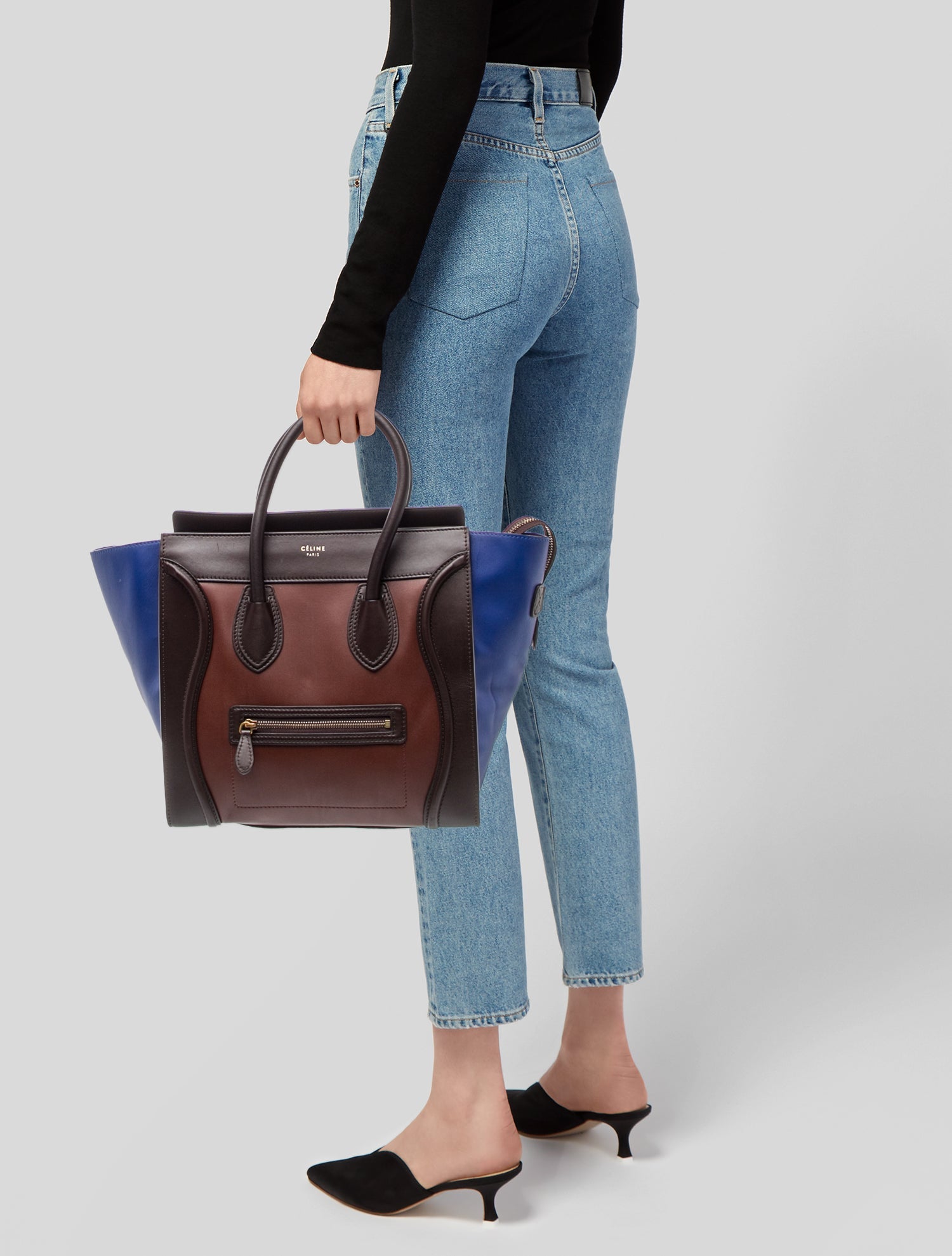 Celine Leather Luggage Mini
