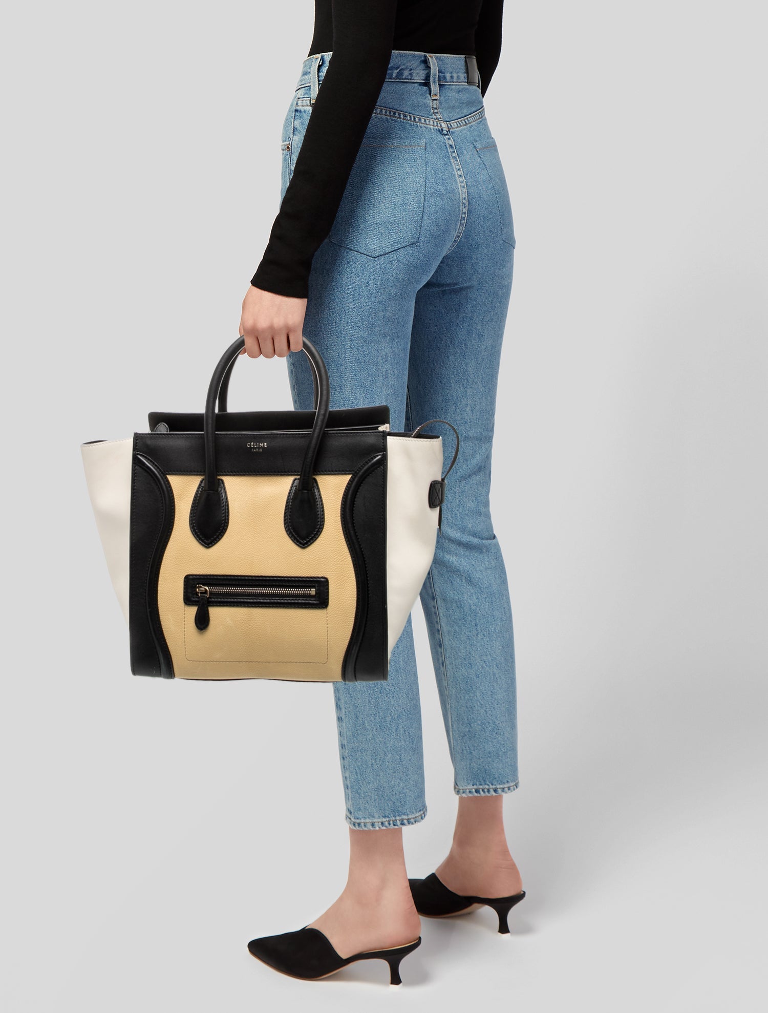 Celine Leather Luggage Mini