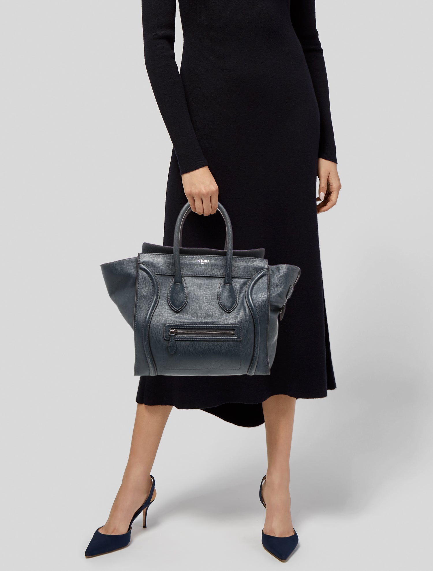 Celine Leather Luggage Mini