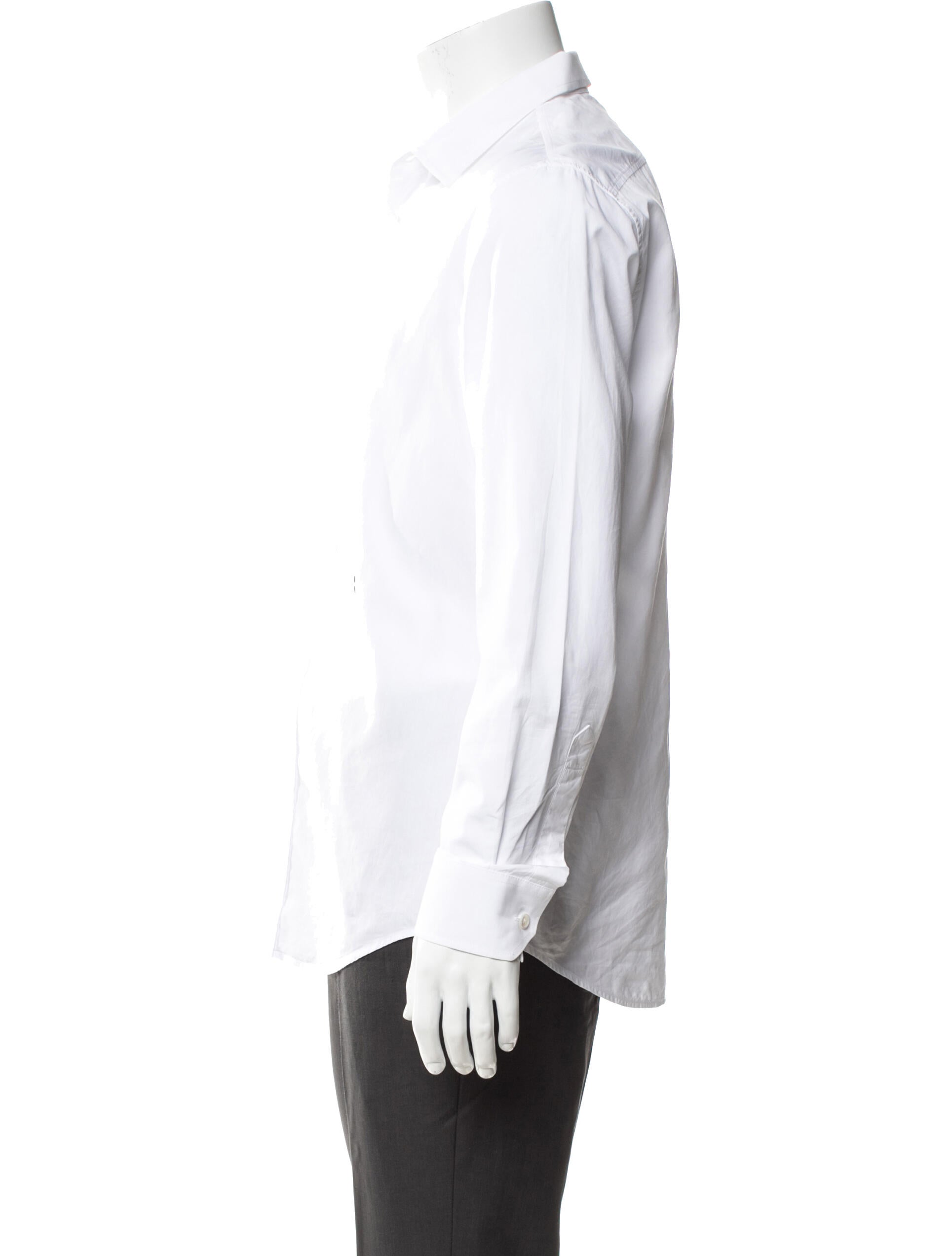 Celine Triomphe Long Sleeve Dress Shirt