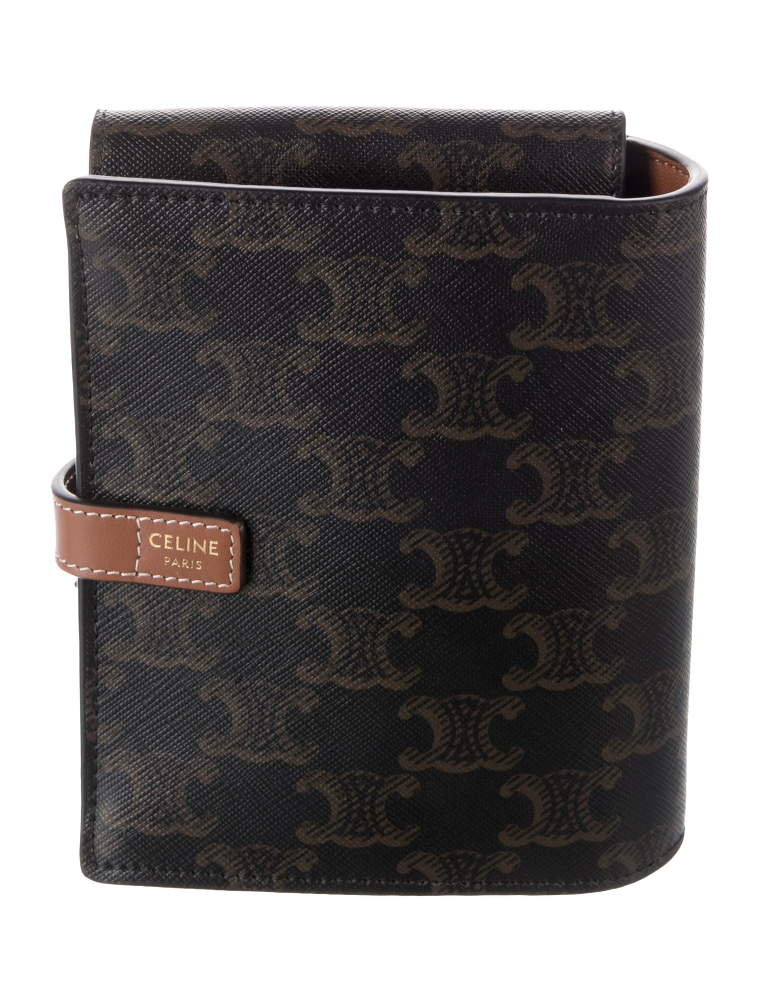 Shanghai Tang Leather Passport Holder - Black Travel, Accessories