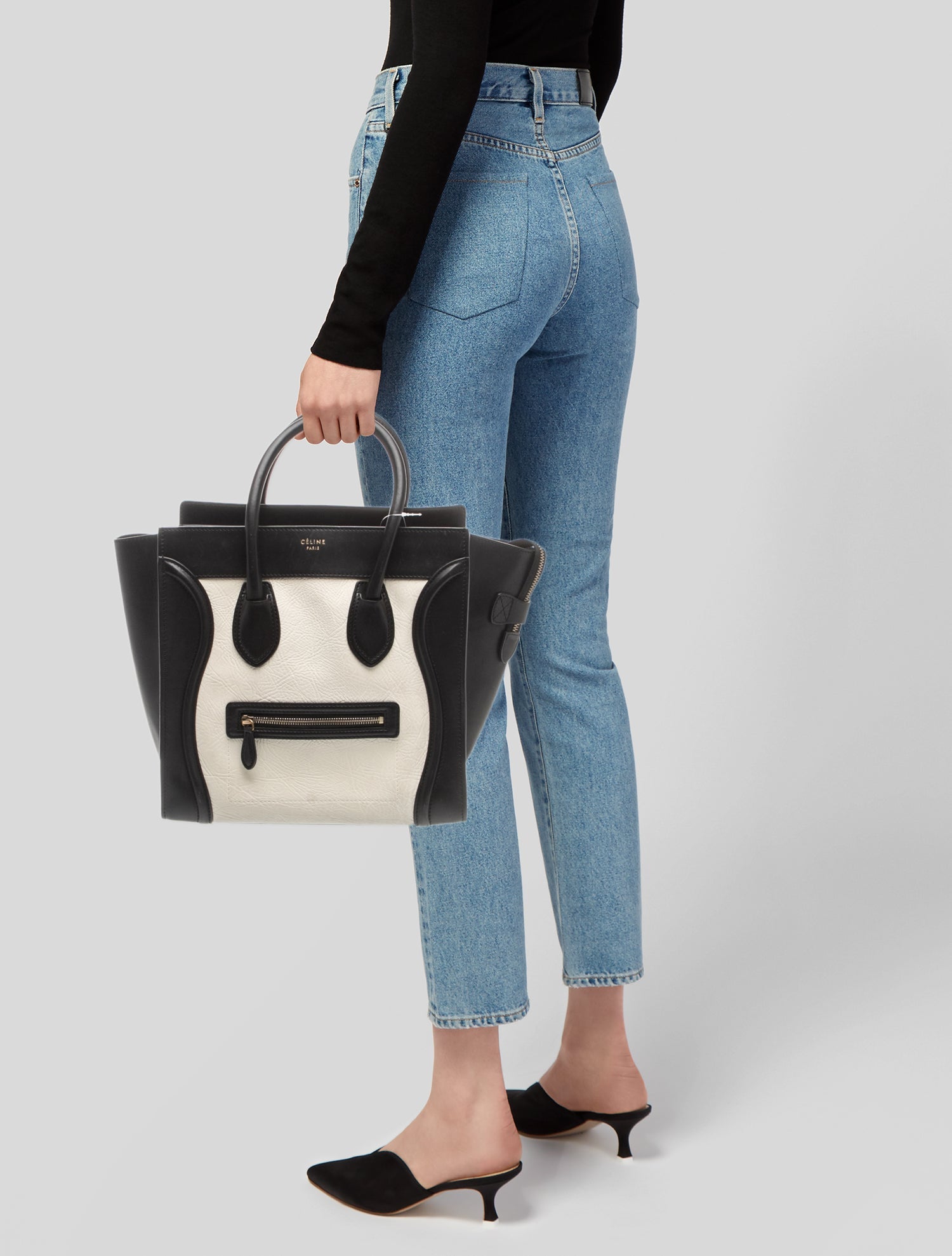 Celine Leather Luggage Mini