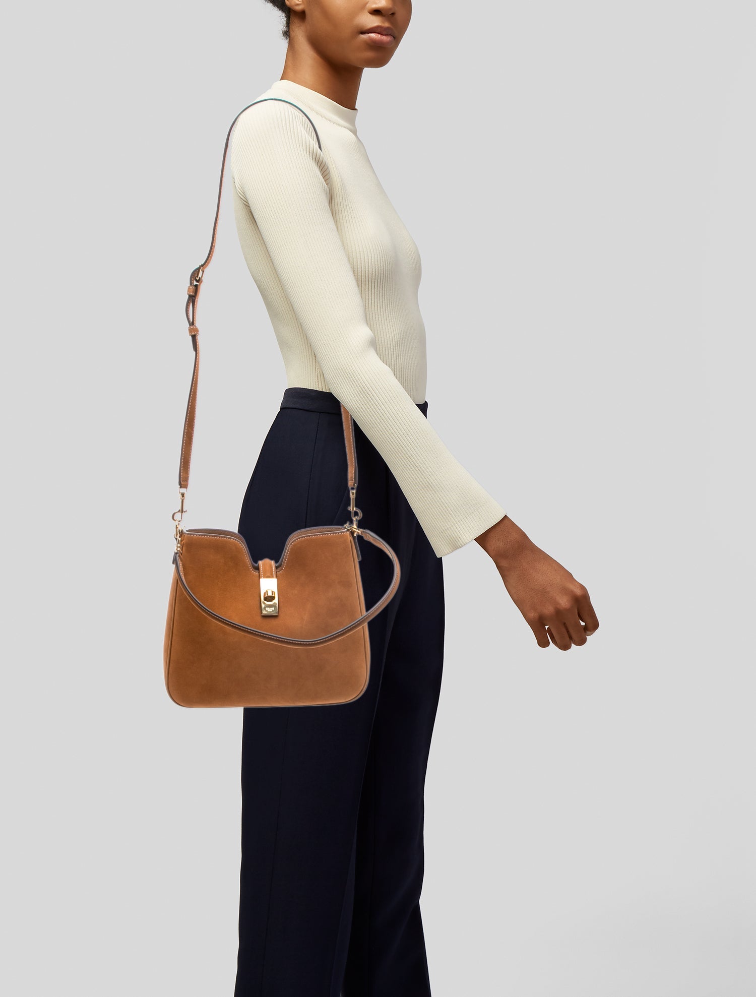 The Row Leather Siamese - Black Shoulder Bags, Handbags