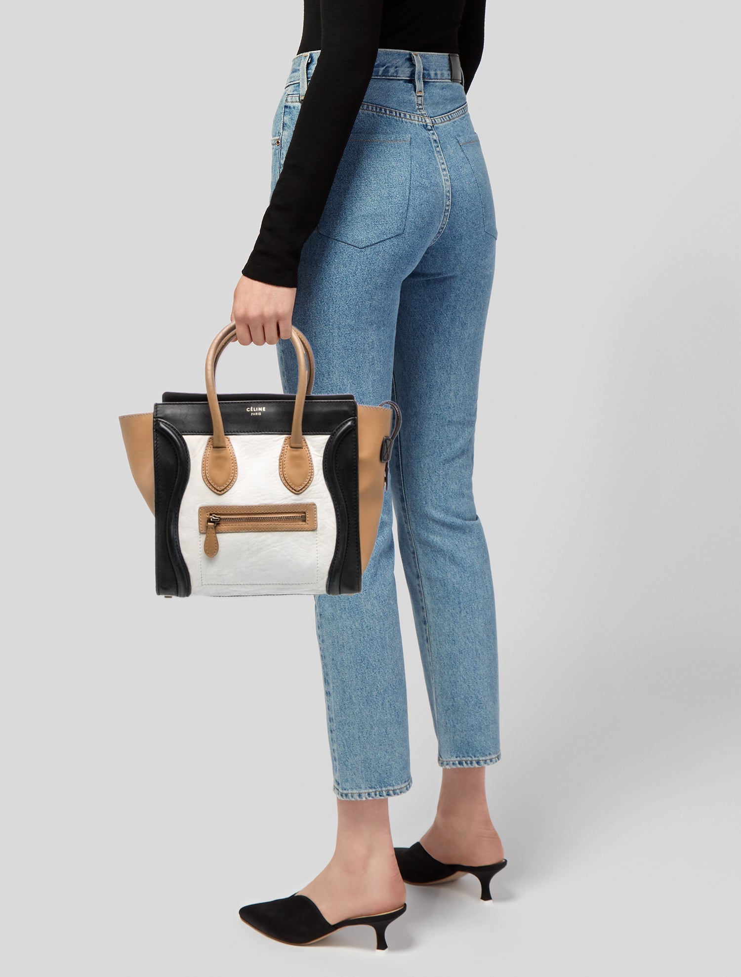 Celine Leather Luggage Micro