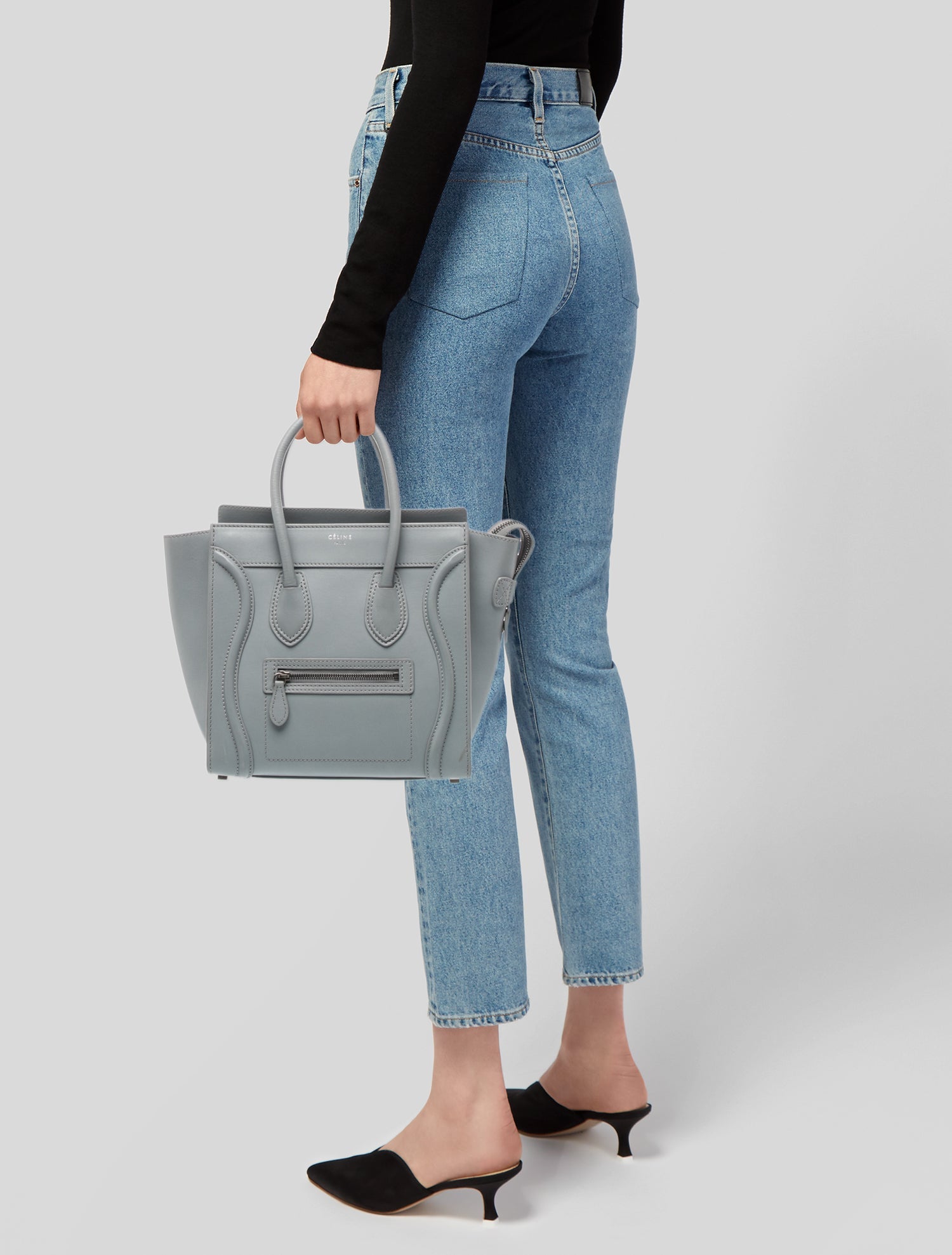 Celine Leather Luggage Micro