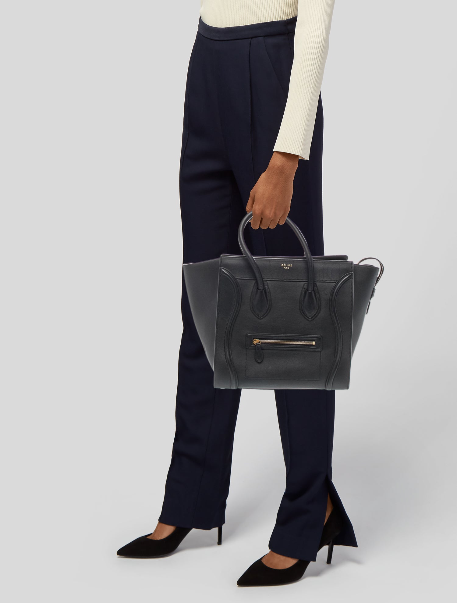 Celine Leather Luggage Mini