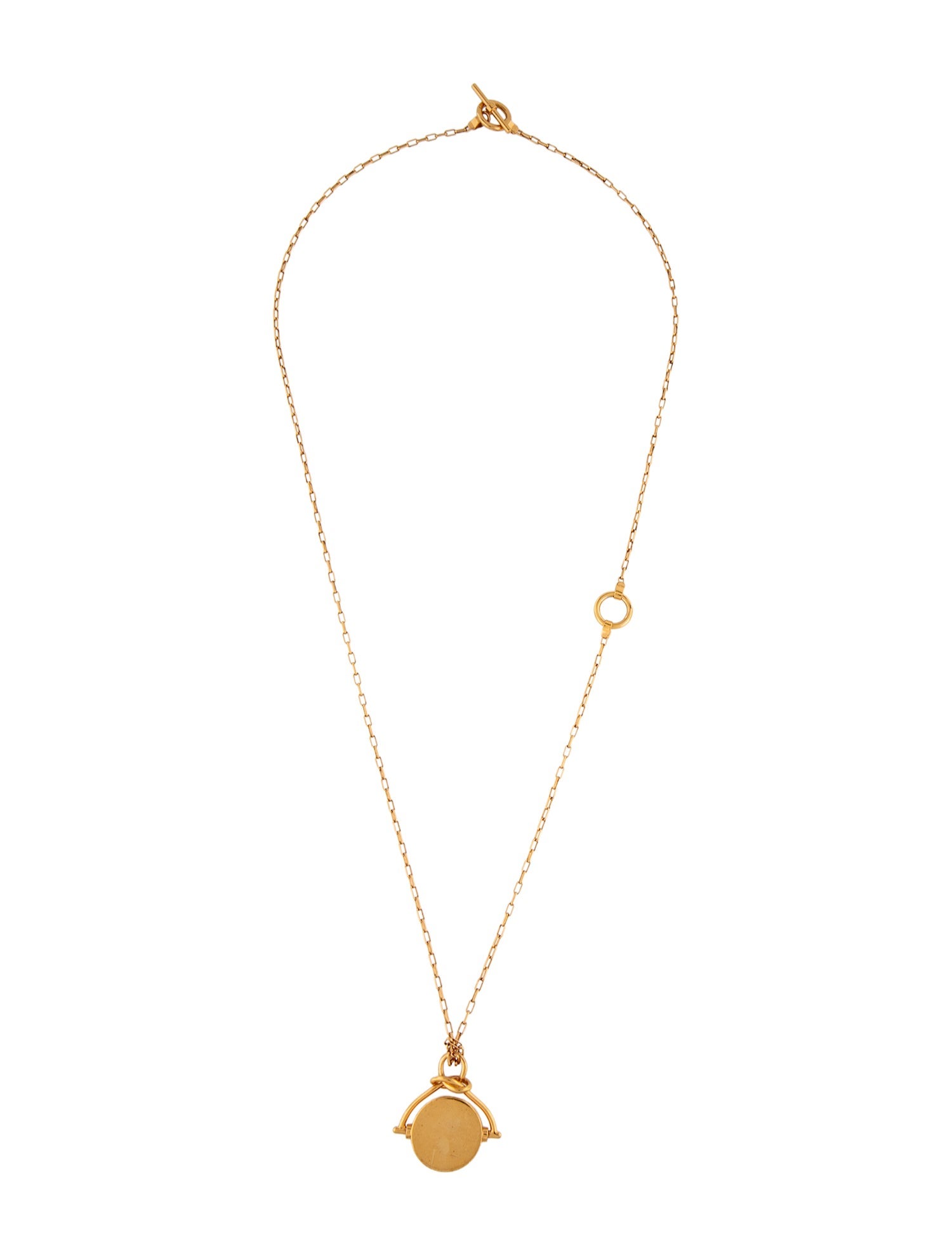 Celine Knotted Disc Pendant Necklace