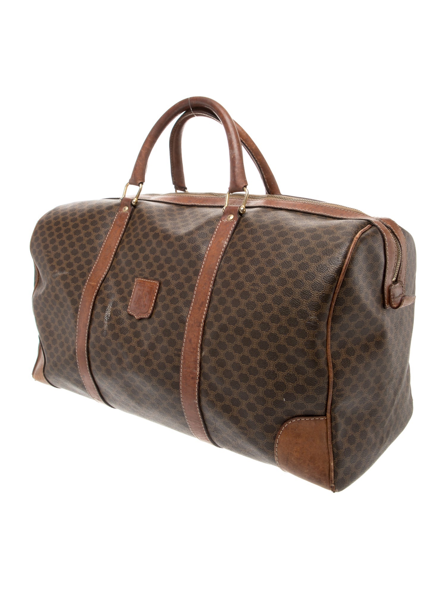 Celine Macadam Coated Canvas Duffle