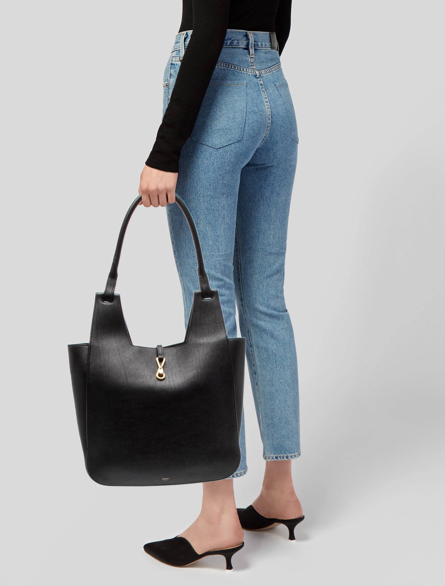 Celine Leather Hobo Hook
