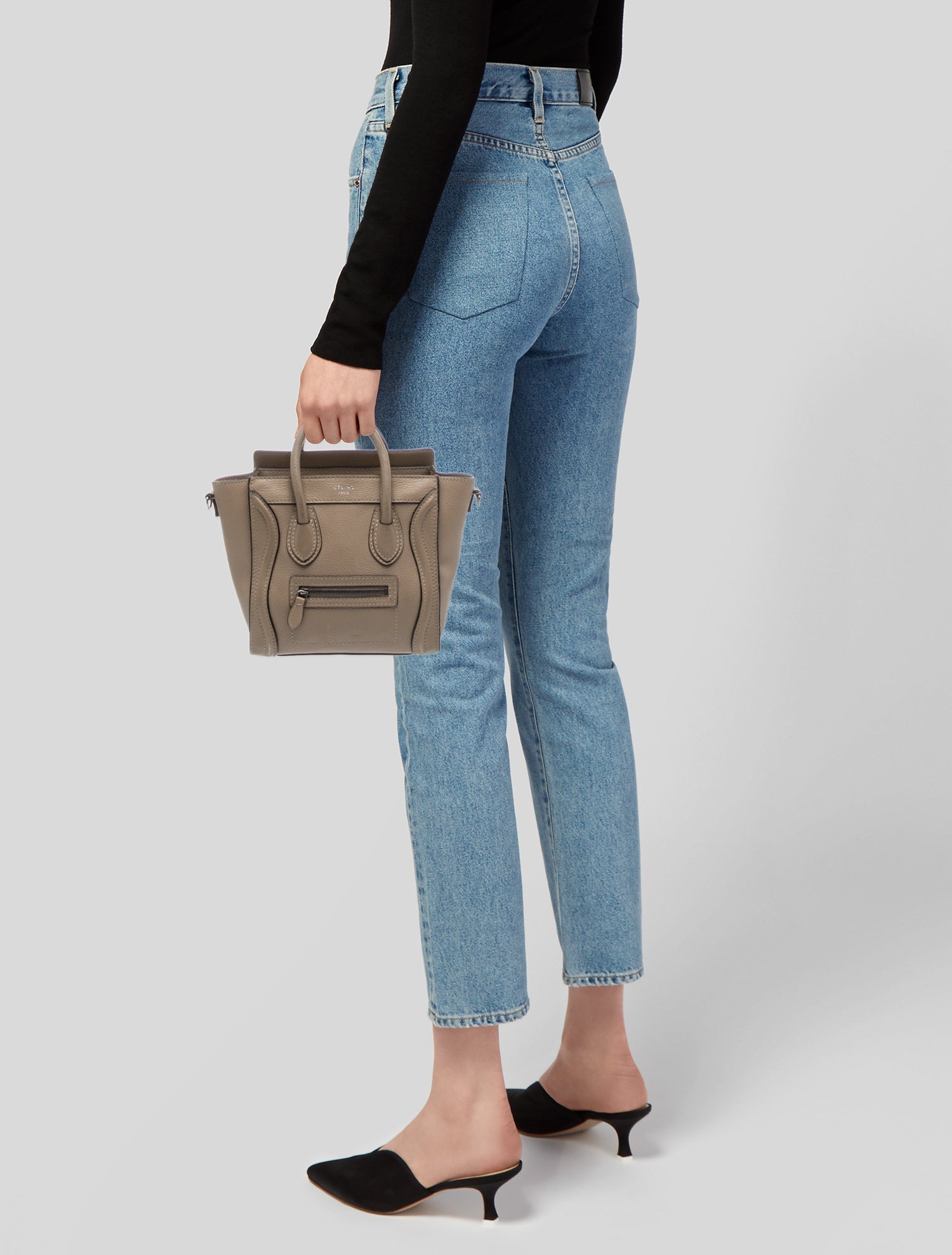 Celine Leather Luggage Nano