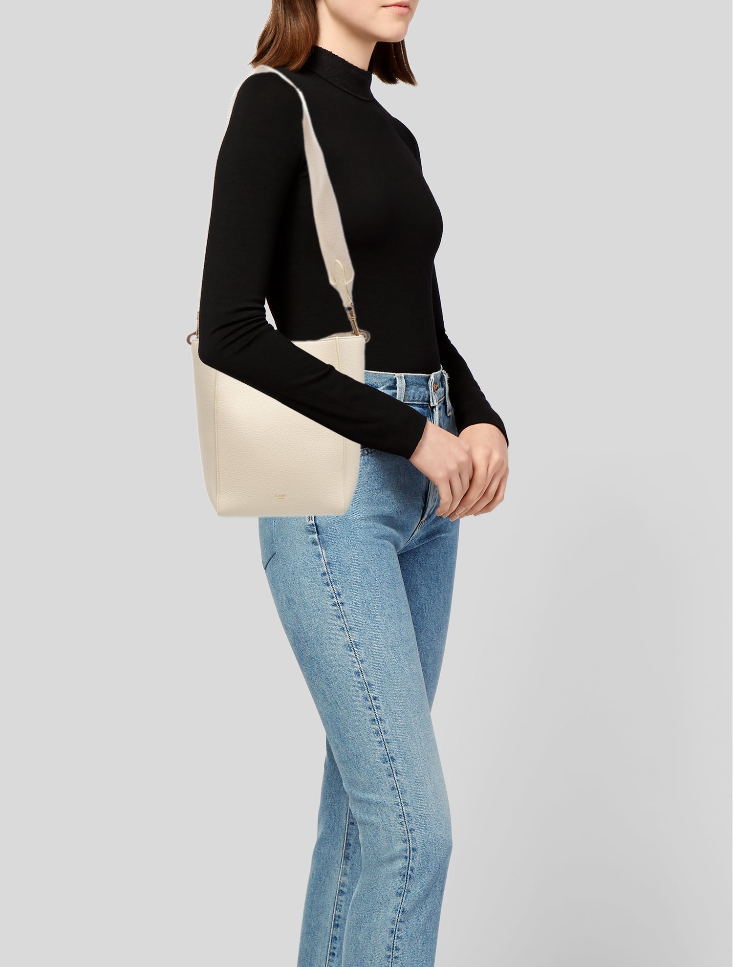 Celine Leather Seau Sangle Small