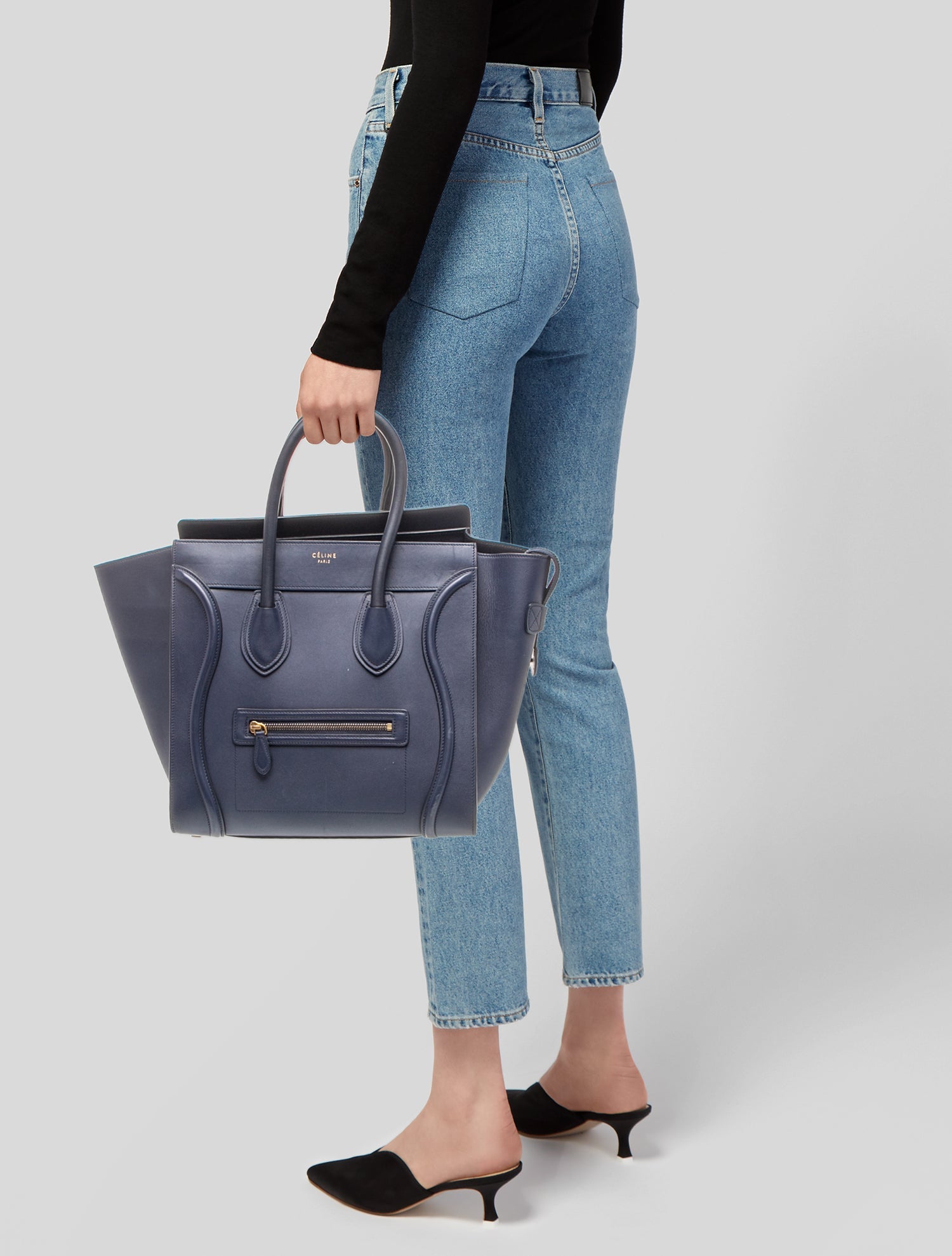 Celine Leather Luggage Mini