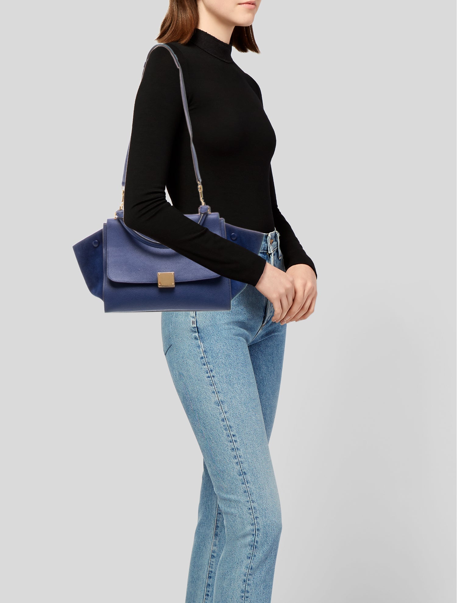 Celine Leather Trapeze