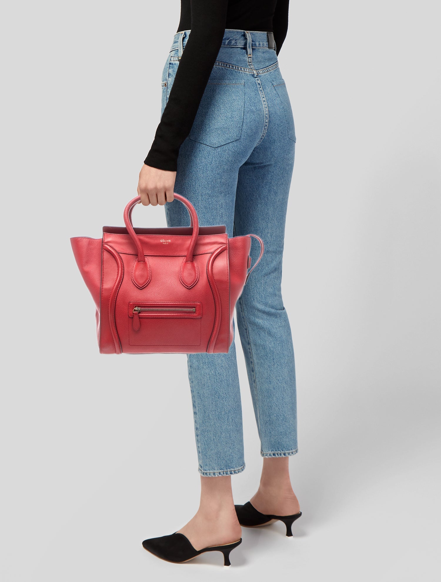 Celine Leather Luggage Mini
