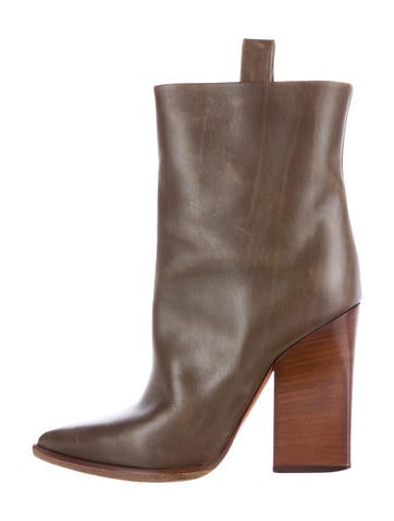Céline Leather Ankle Boots