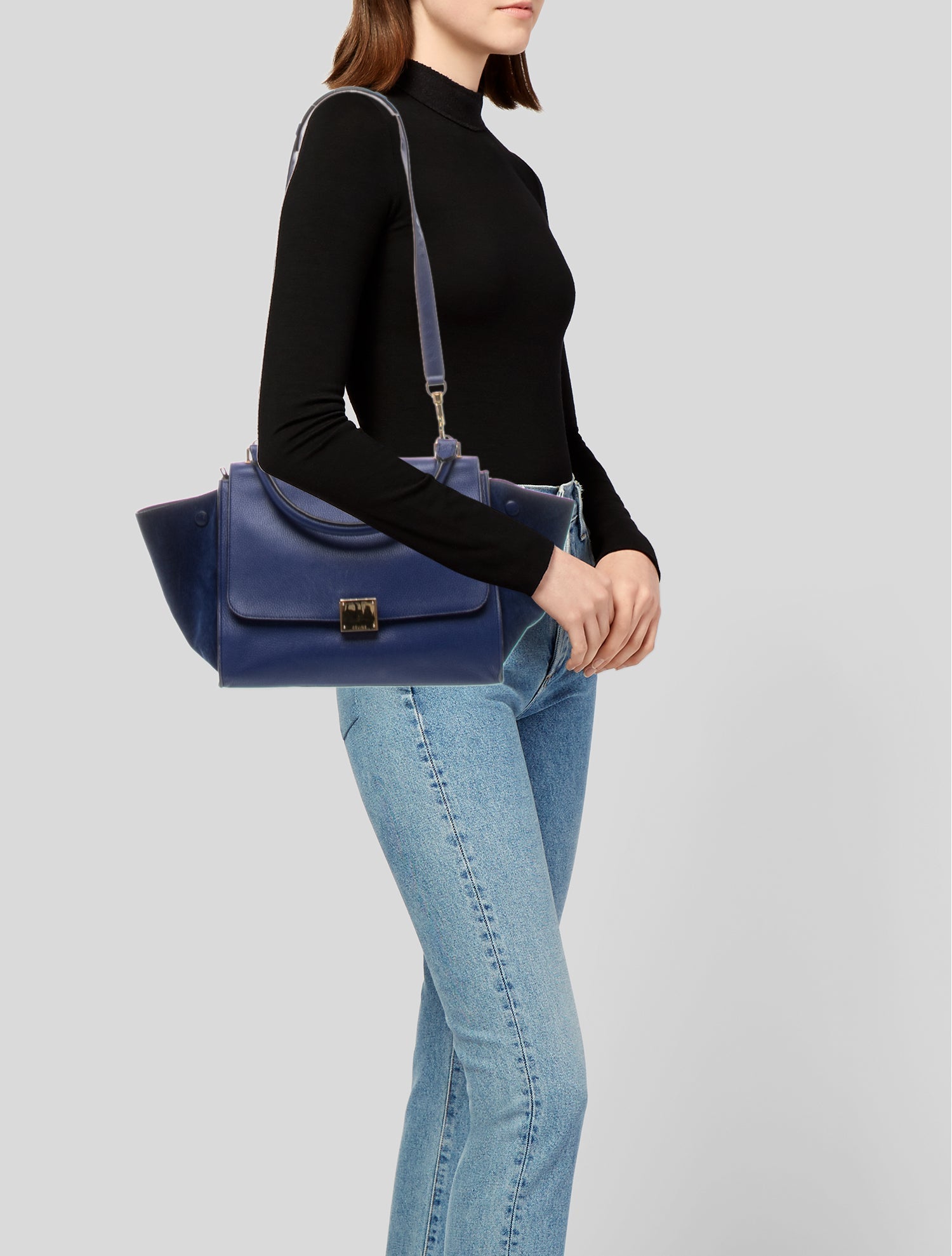Celine Leather Trapeze Mini