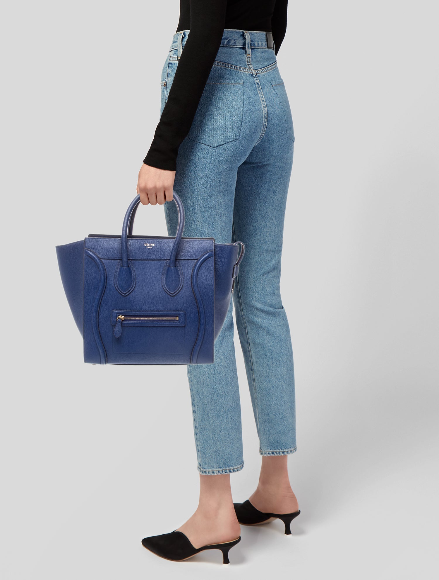 Celine Leather Luggage Mini