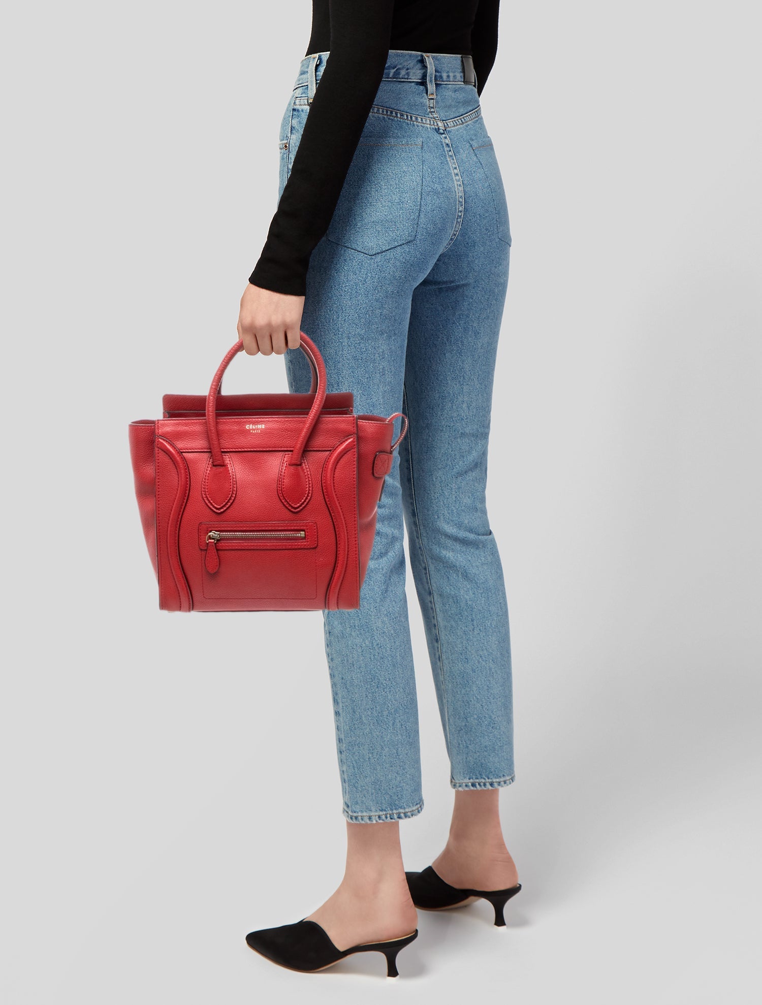 Celine Leather Luggage Micro