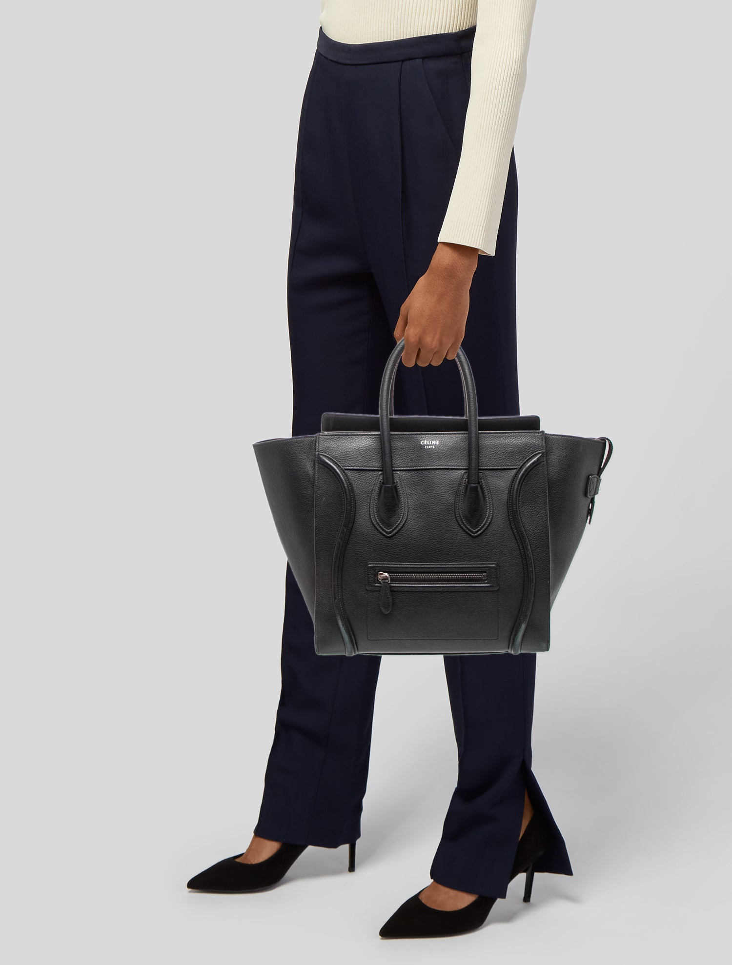 Celine Leather Luggage Micro