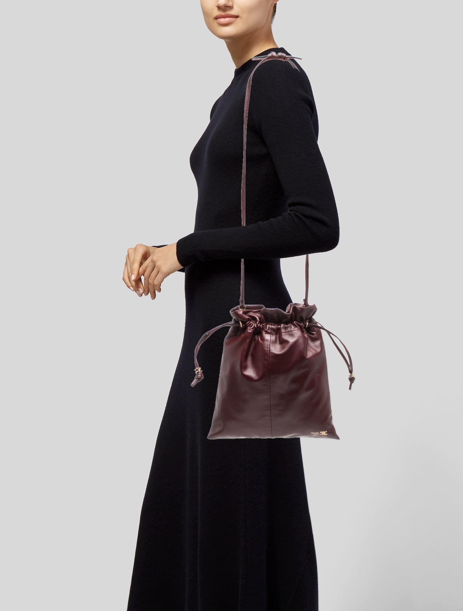 Celine Leather Crystal Pouch 2025