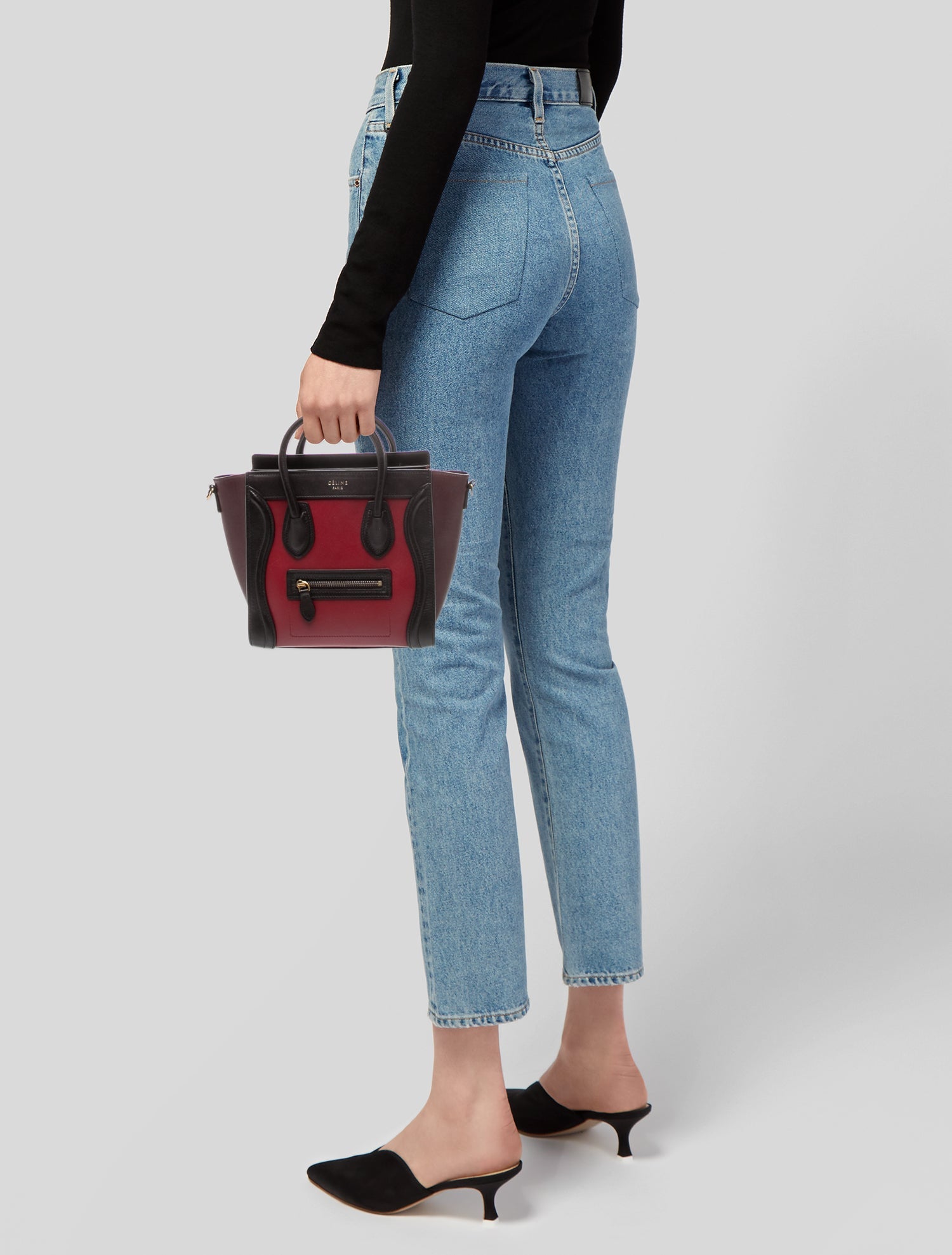 Celine Leather Luggage Nano