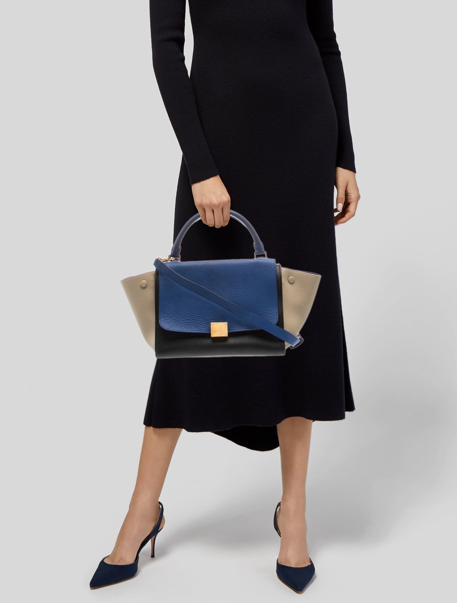 Celine Leather Trapeze Small