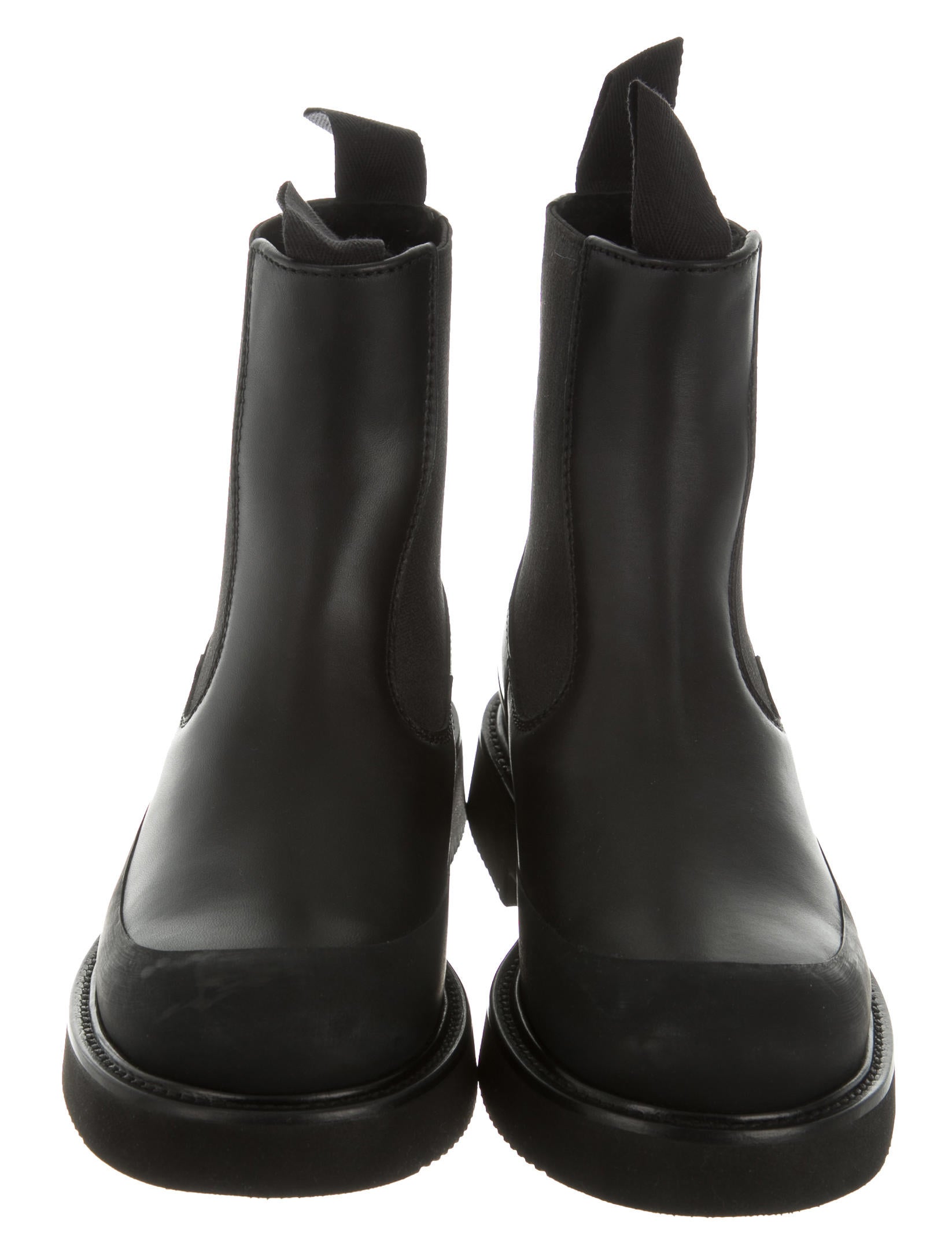Céline Leather ShearlingLined Ankle Boots w/ Tags Shoes Céline Leather ShearlingLined Ankle Boots w/ Tags Shoes