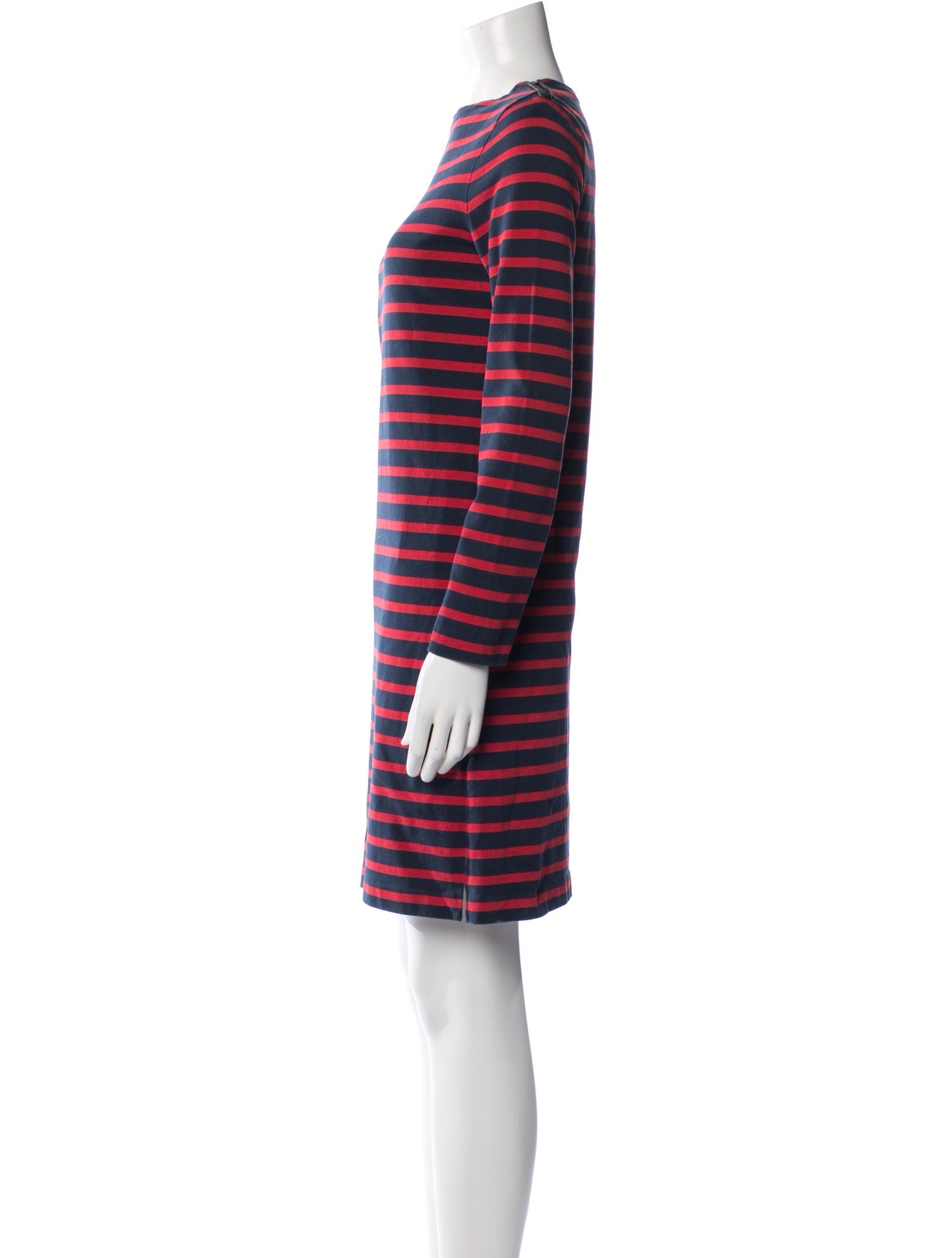 Celine Striped Knee-Length Dress