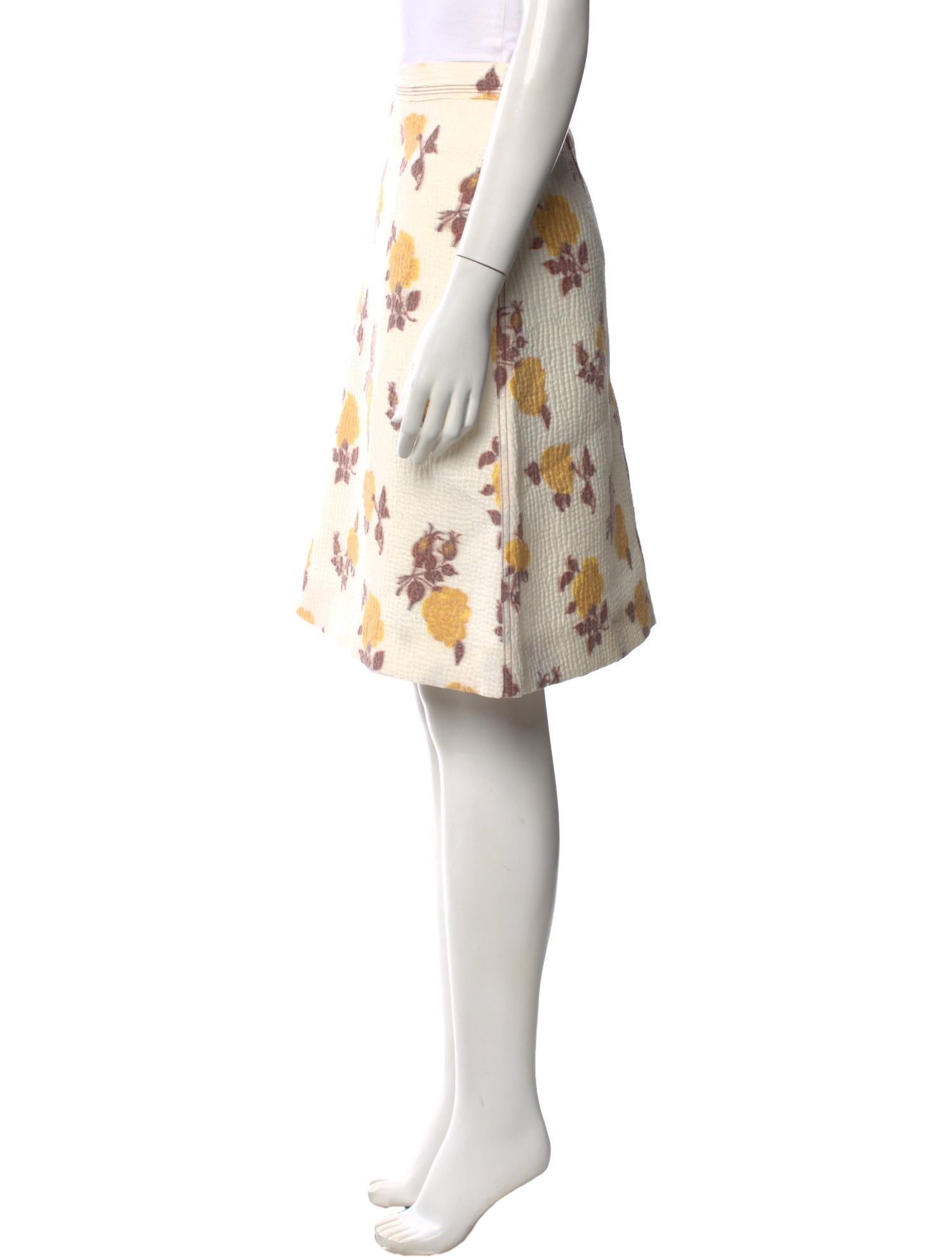 Celine Floral Print Midi Length Skirt w/ Tags