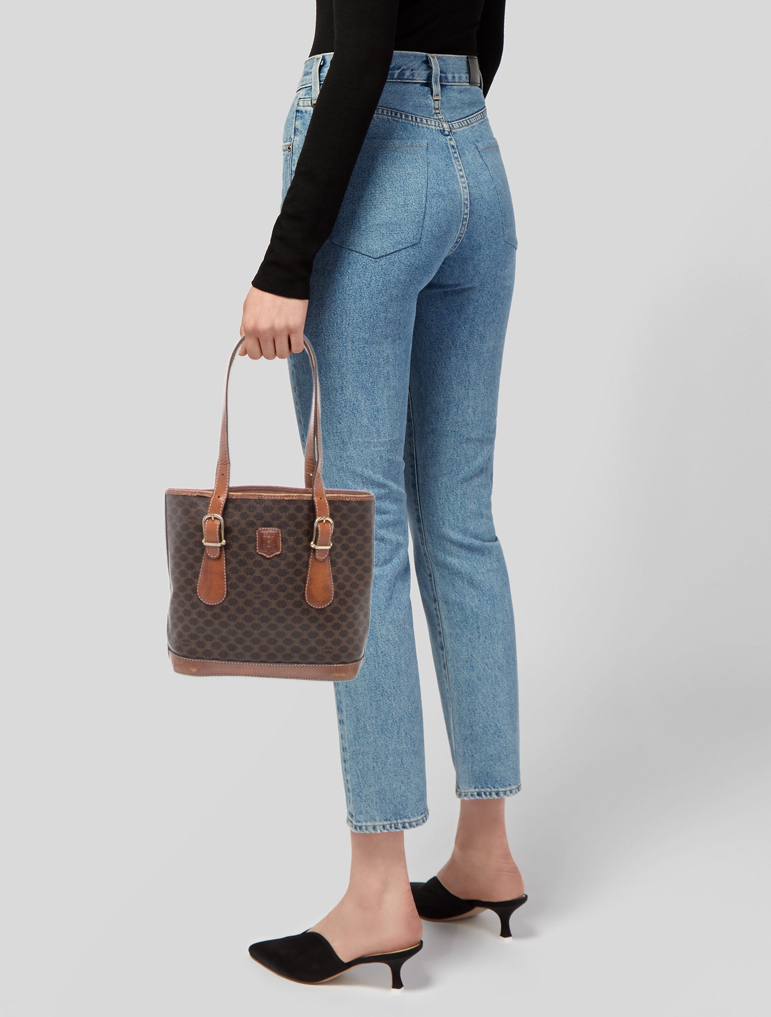 Christian Dior Leather Jeans Pocket Tote - Brown Shoulder Bags