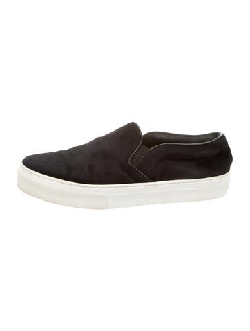Céline Ponyhair Slip-On Sneakers