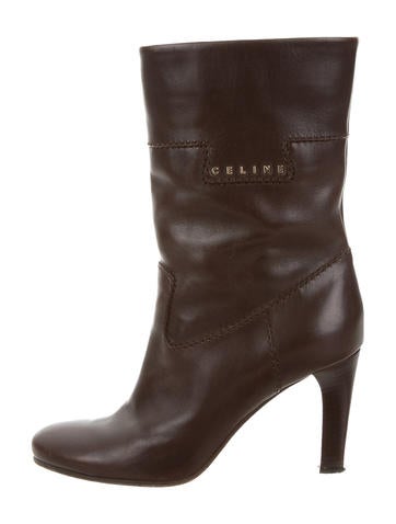 Céline Leather Ankle Boots