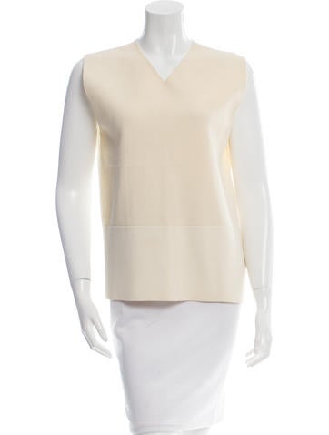 Céline Sleeveless V-Neck Top