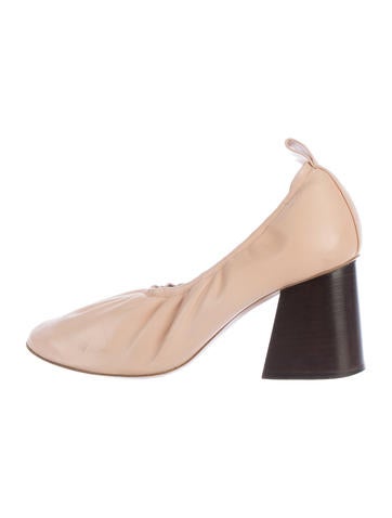 Céline Leather Ballerina Pumps
